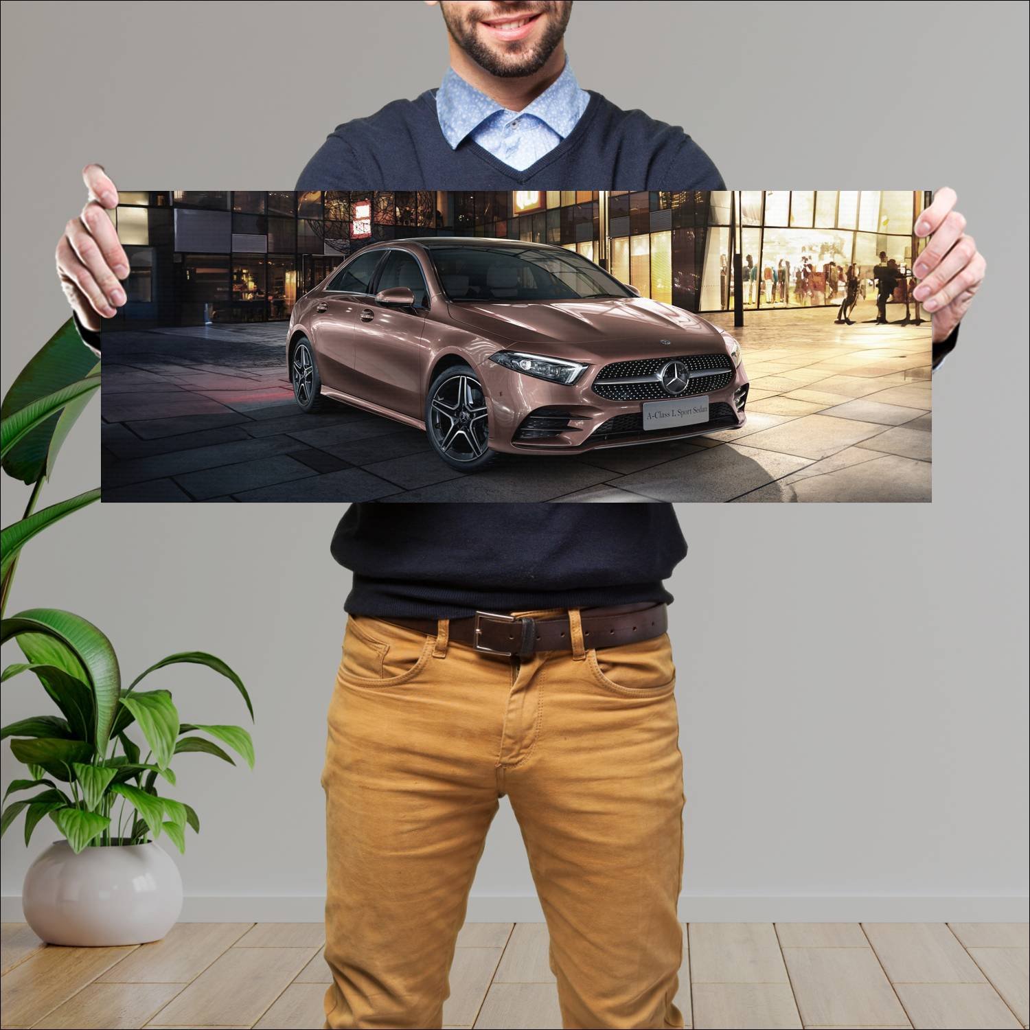 Cuadro grande 30x80cm 2019 mercedes benz a class s 175 Mercedes Benz