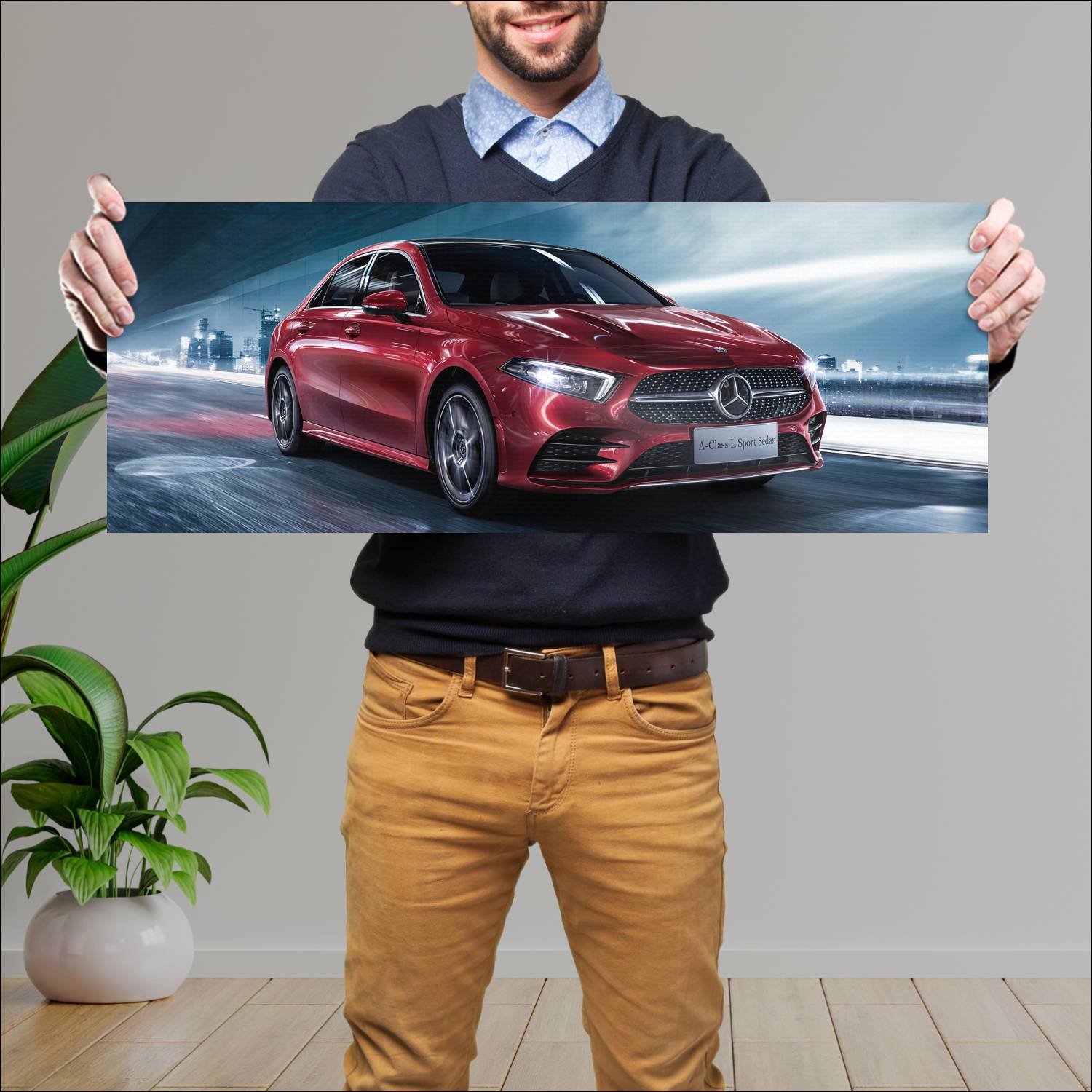 Cuadro grande 30x80cm 2019 mercedes benz a class s 176 Mercedes Benz