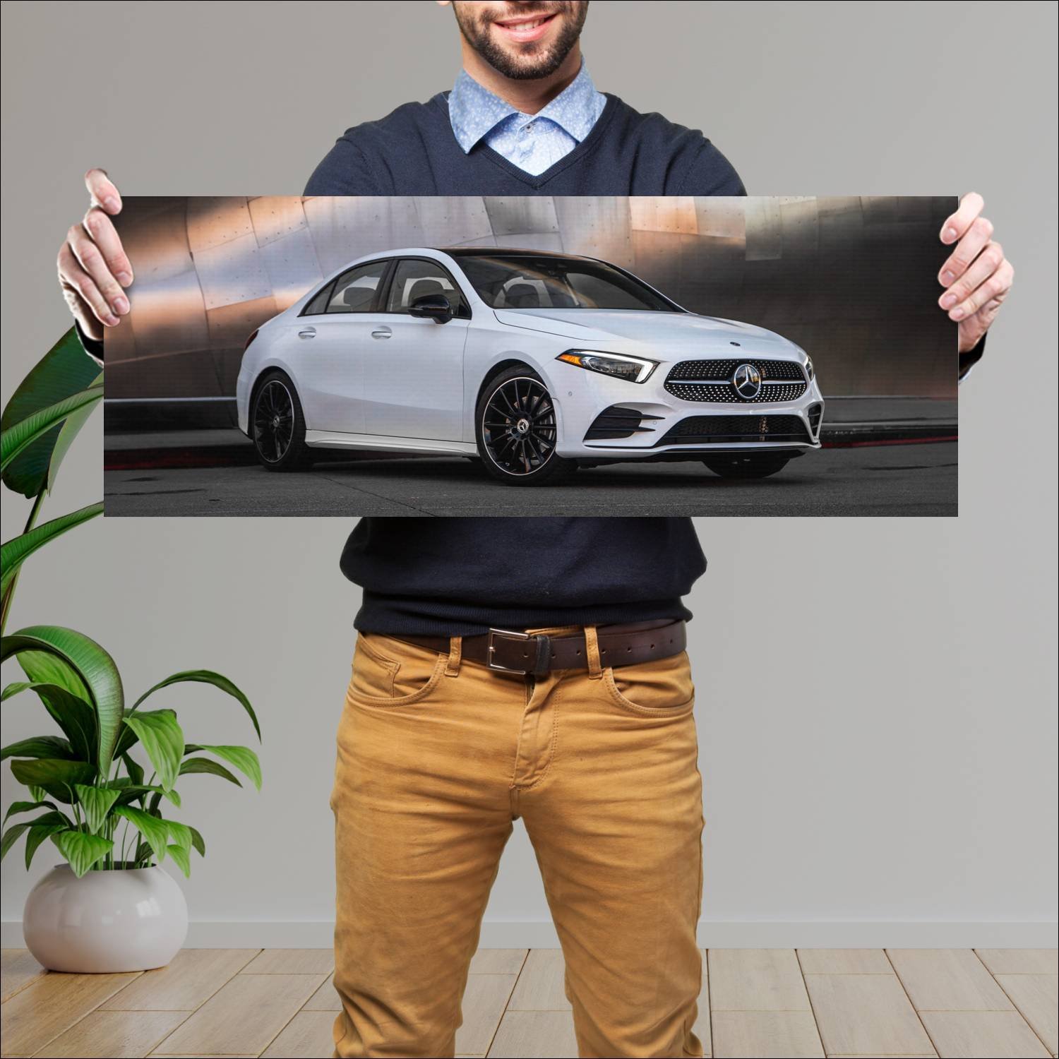 Cuadro grande 30x80cm 2019 mercedes benz a class s 177 Mercedes Benz