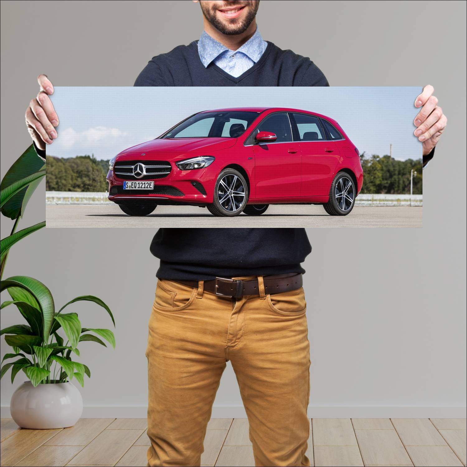 Cuadro grande 30x80cm 2019 mercedes benz b class p 187 Mercedes Benz