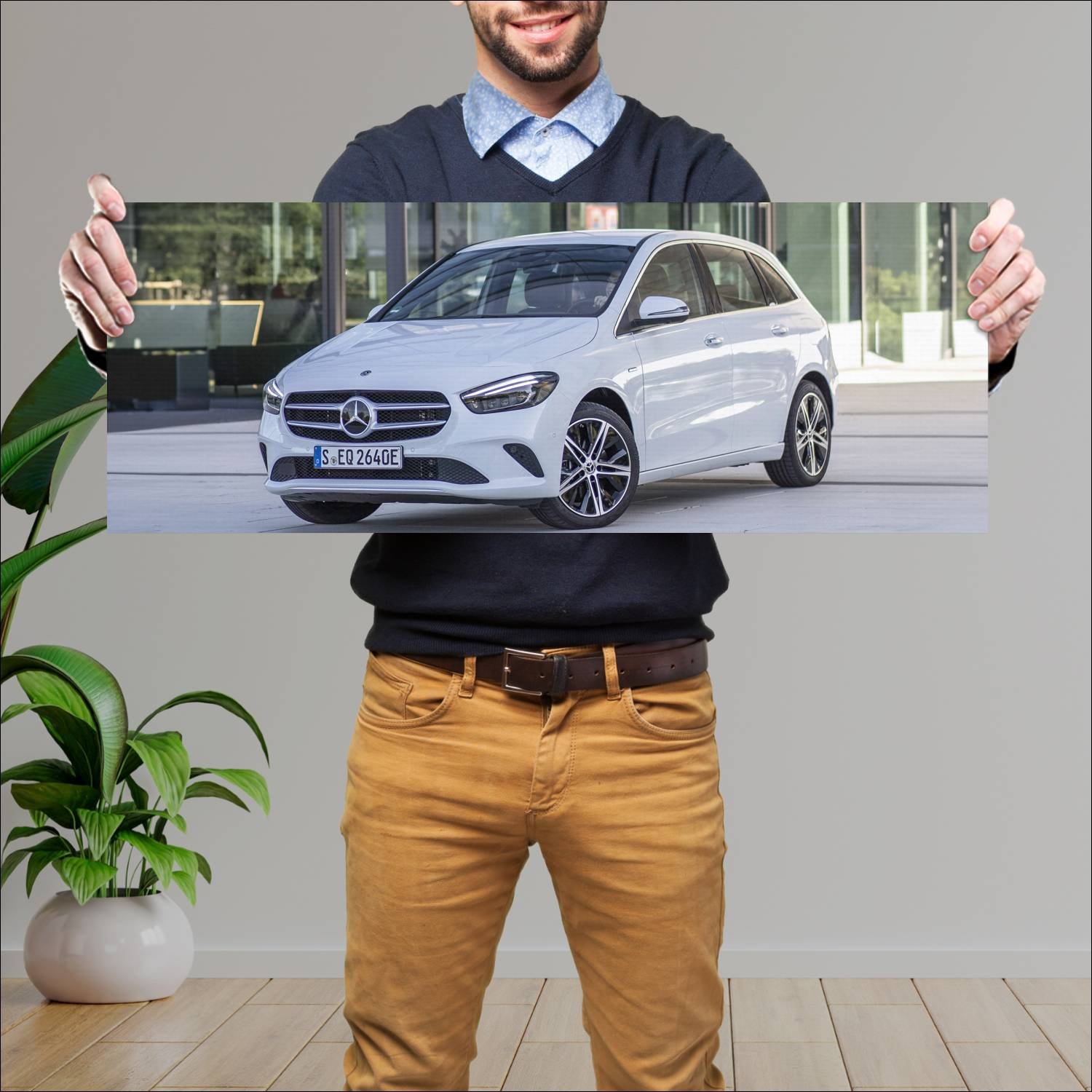 Cuadro grande 30x80cm 2019 mercedes benz b class p 188 Mercedes Benz