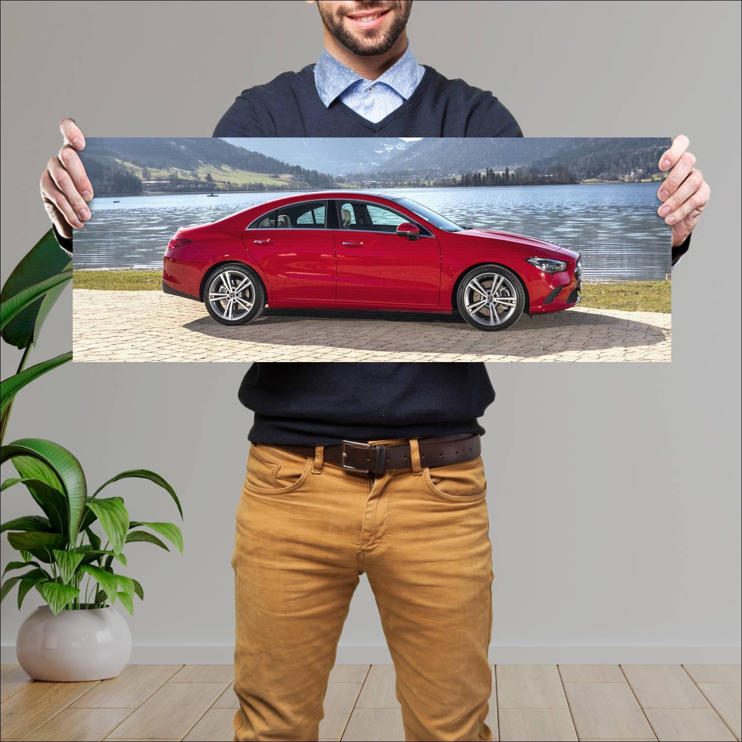 Cuadro grande 30x80cm 2019 mercedes benz cla class 192 Mercedes Benz
