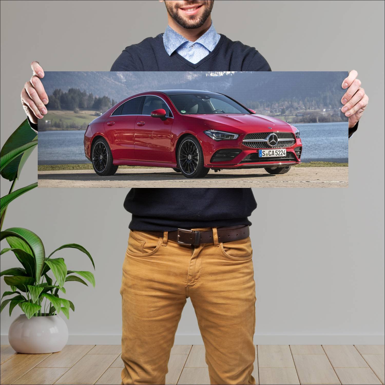 Cuadro grande 30x80cm 2019 mercedes benz cla class 194 Mercedes Benz