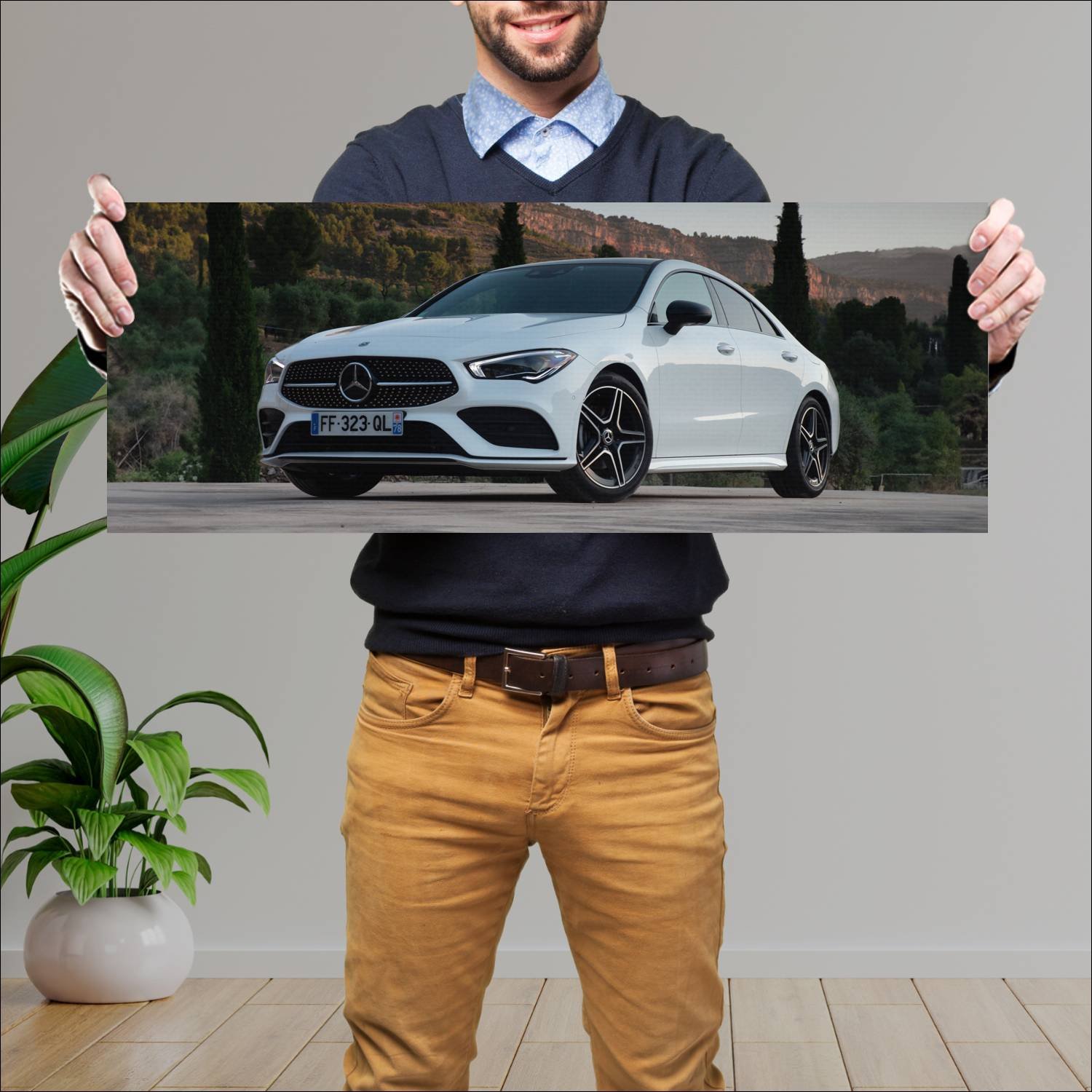 Cuadro grande 30x80cm 2019 mercedes benz cla class 195 Mercedes Benz