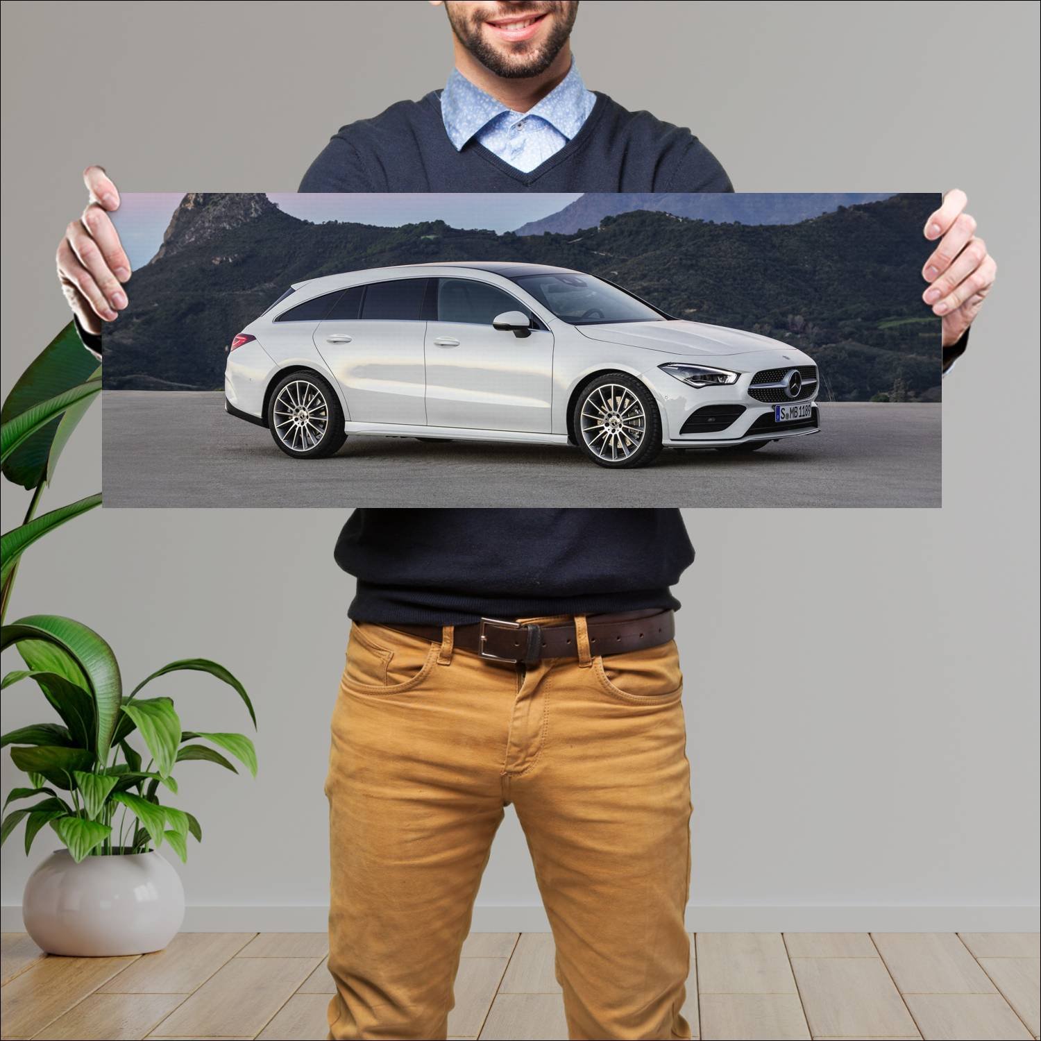 Cuadro grande 30x80cm 2019 mercedes benz cla class 204 Mercedes Benz