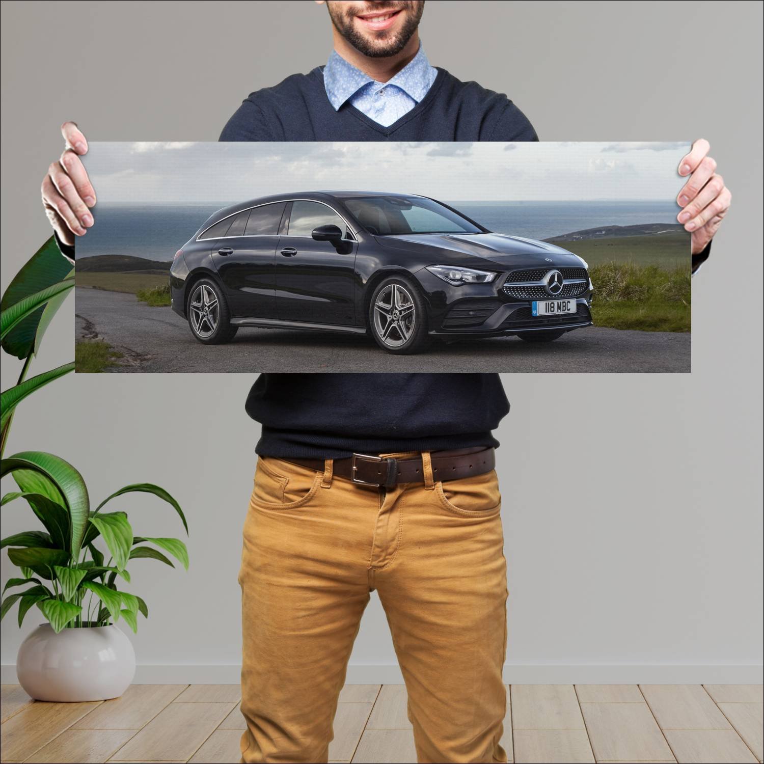 Cuadro grande 30x80cm 2019 mercedes benz cla class 205 Mercedes Benz
