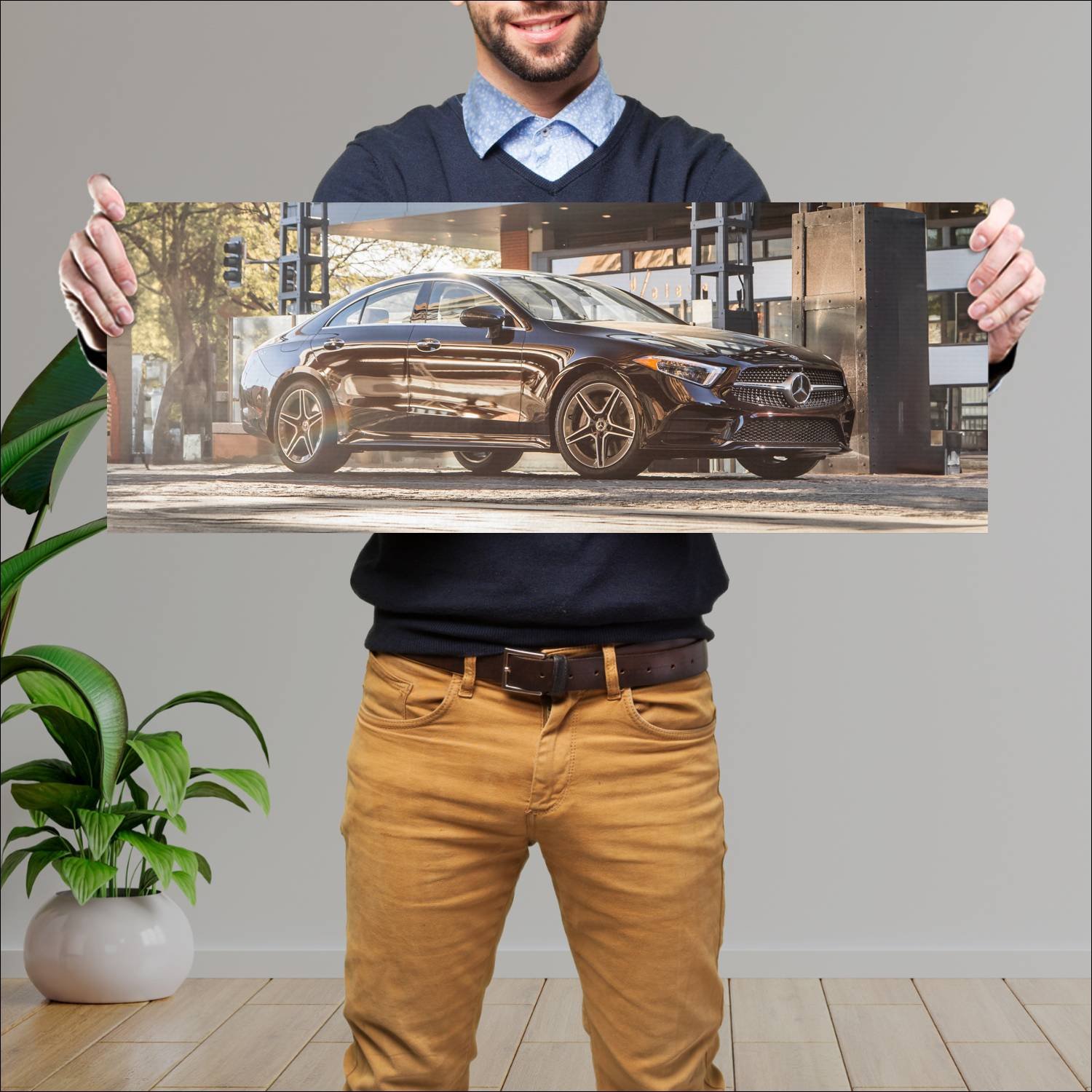 Cuadro grande 30x80cm 2019 mercedes benz cls class 206 Mercedes Benz