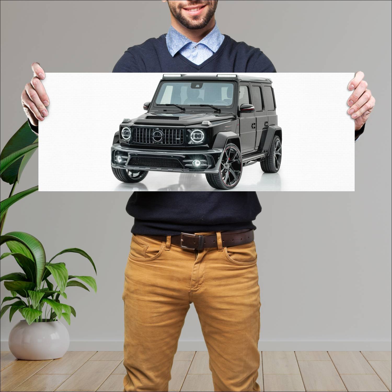 Cuadro grande 30x80cm 2019 mercedes benz g class b 218 Mercedes Benz