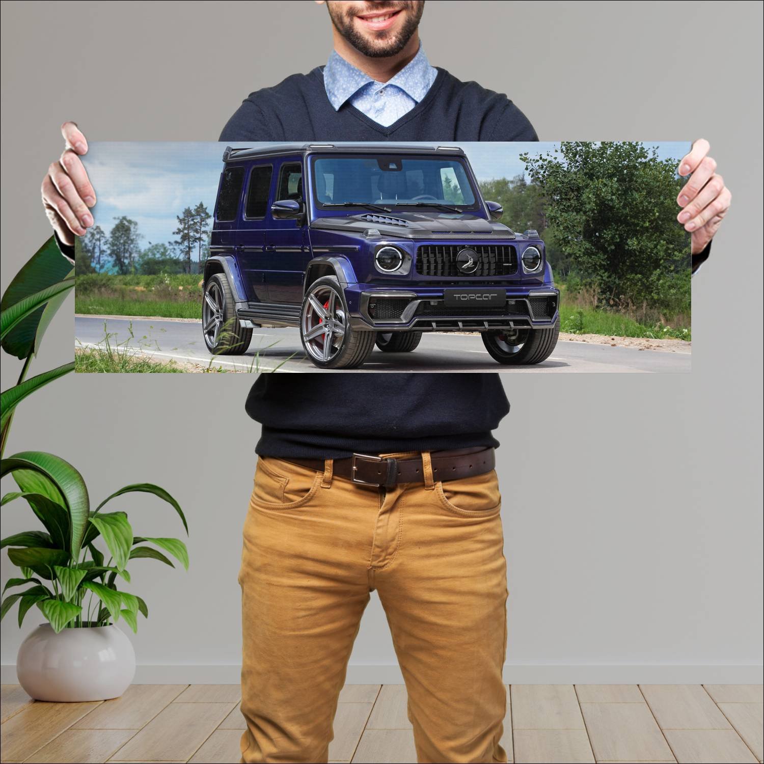Cuadro grande 30x80cm 2019 mercedes benz g class i 219 Mercedes Benz