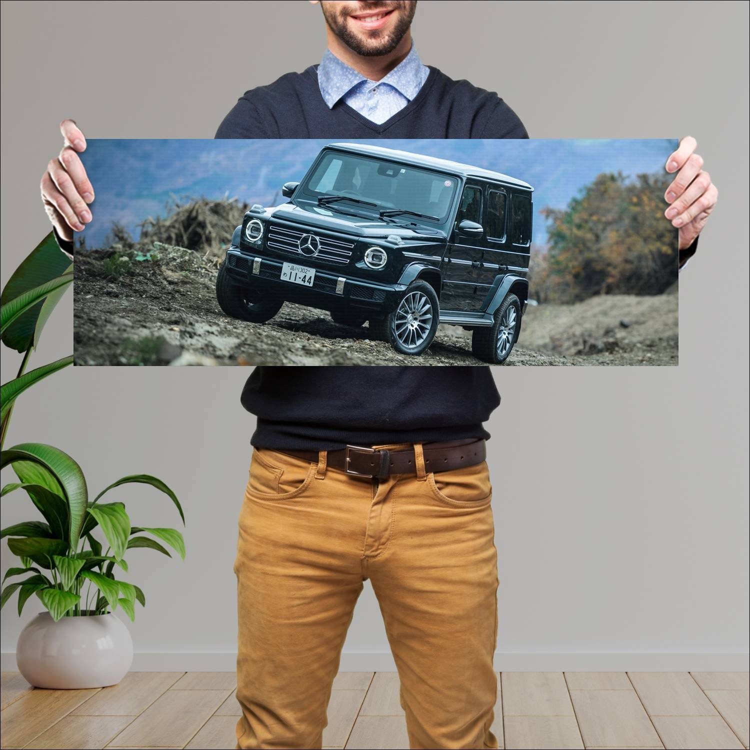 Cuadro grande 30x80cm 2019 mercedes benz g class j 220 Mercedes Benz