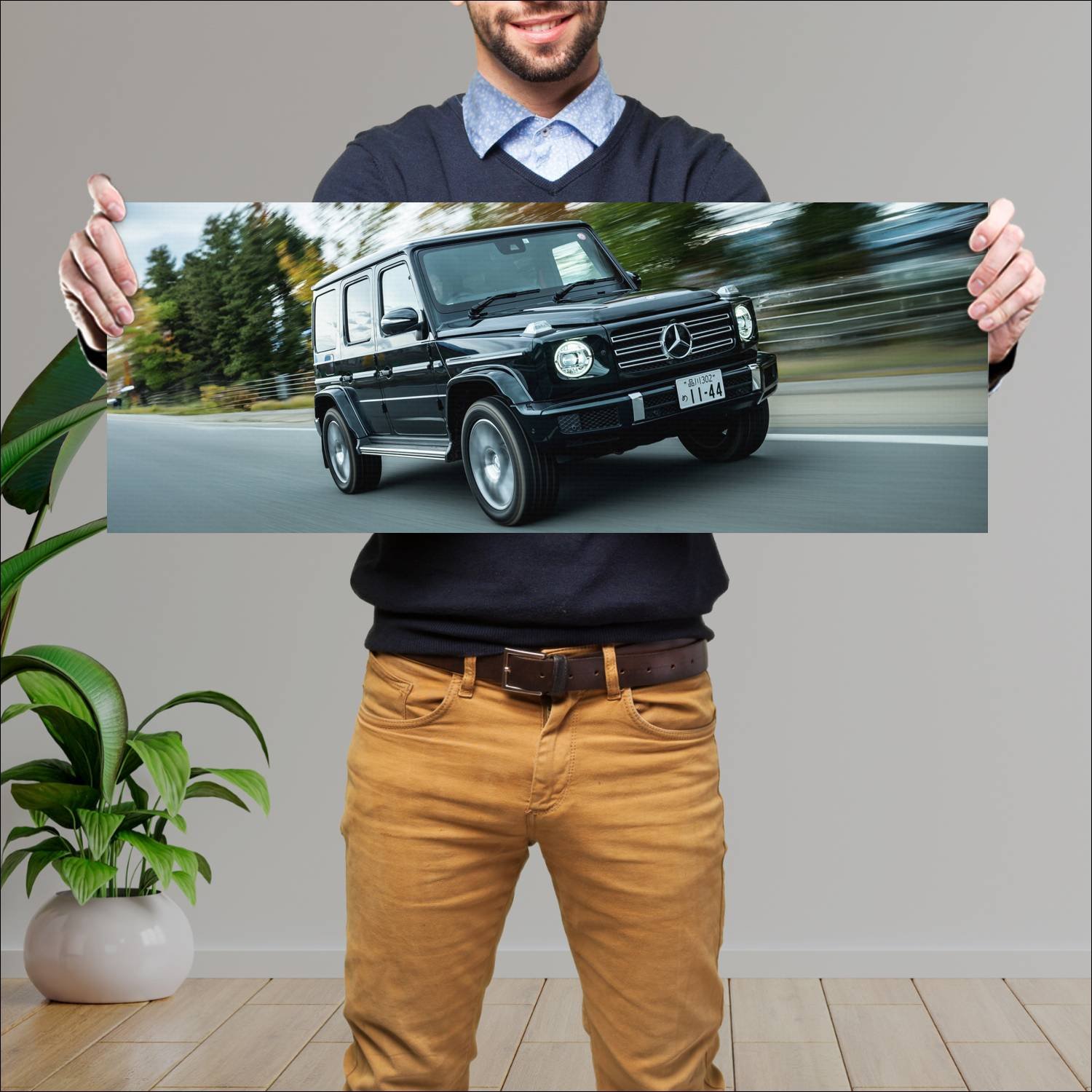 Cuadro grande 30x80cm 2019 mercedes benz g class j 221 Mercedes Benz