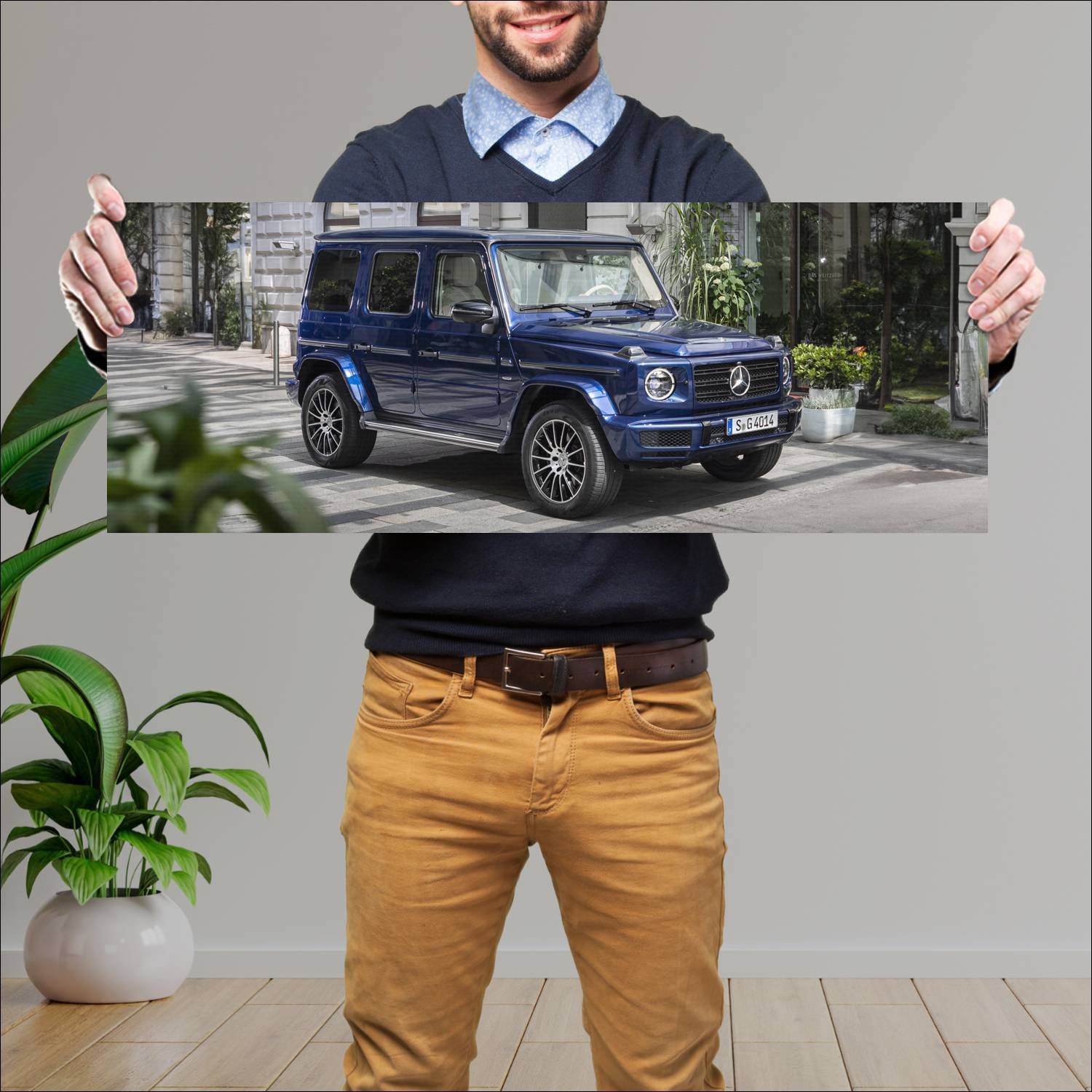 Cuadro grande 30x80cm 2019 mercedes benz g class s 222 Mercedes Benz