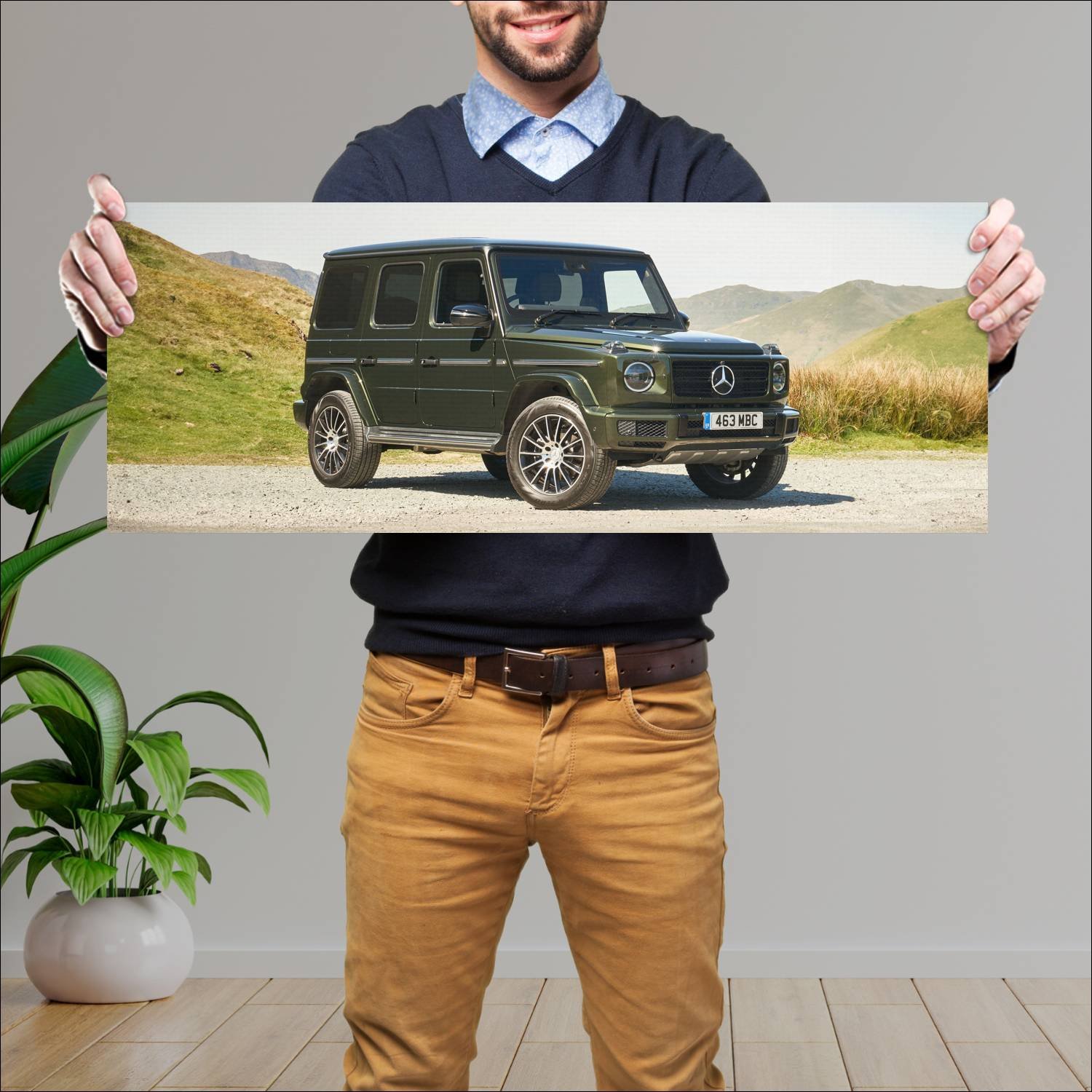 Cuadro grande 30x80cm 2019 mercedes benz g class u 223 Mercedes Benz