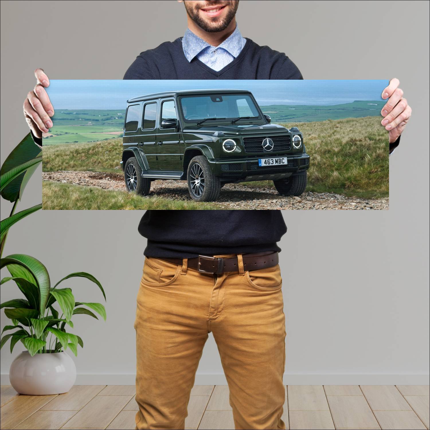 Cuadro grande 30x80cm 2019 mercedes benz g class u 224 Mercedes Benz