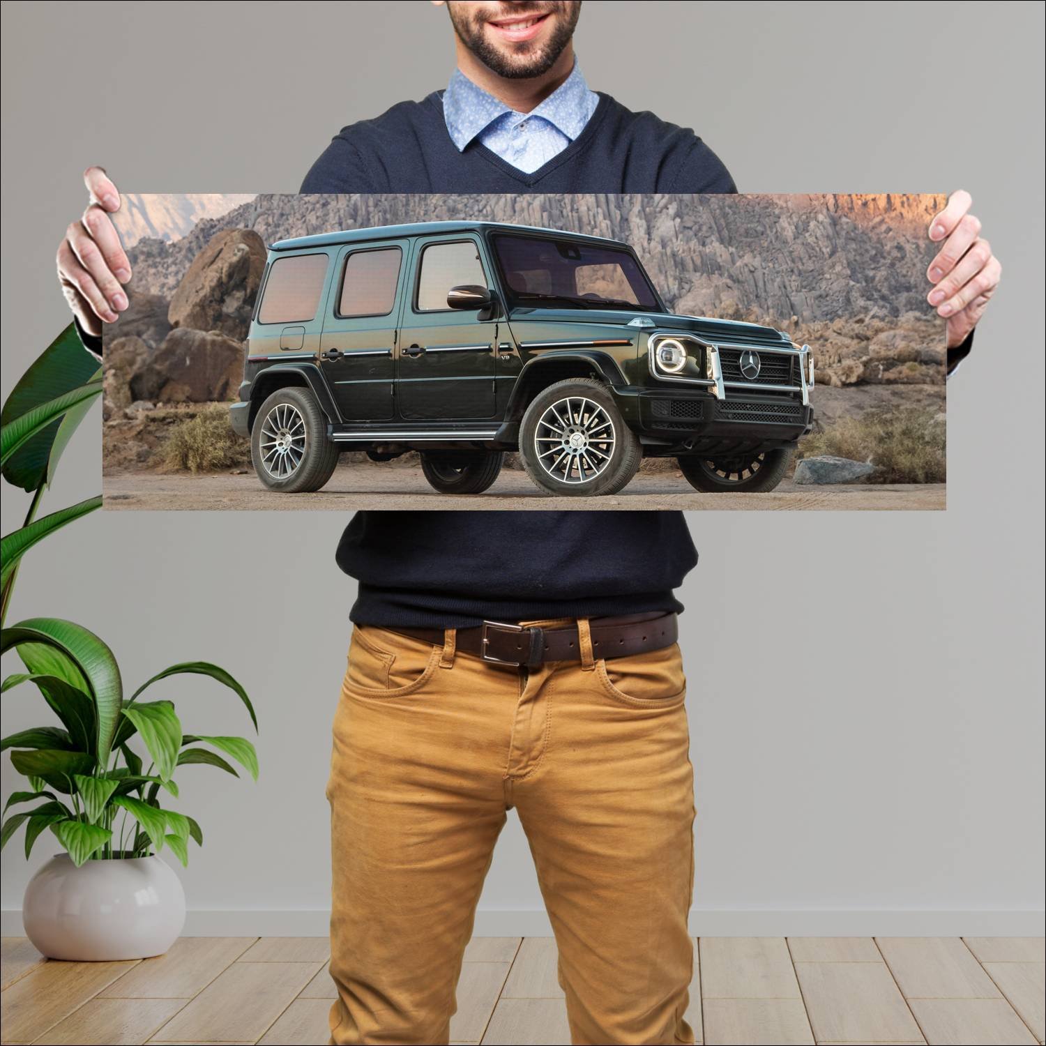 Cuadro grande 30x80cm 2019 mercedes benz g class u 226 Mercedes Benz