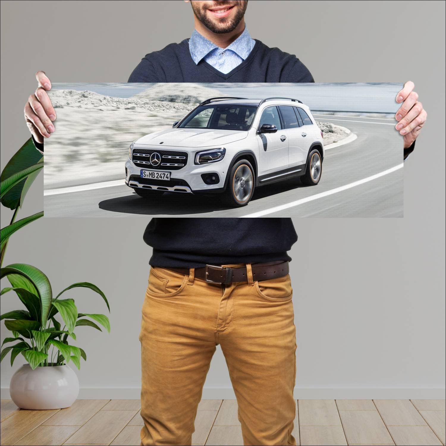 Cuadro grande 30x80cm 2019 mercedes benz glb class 228 Mercedes Benz