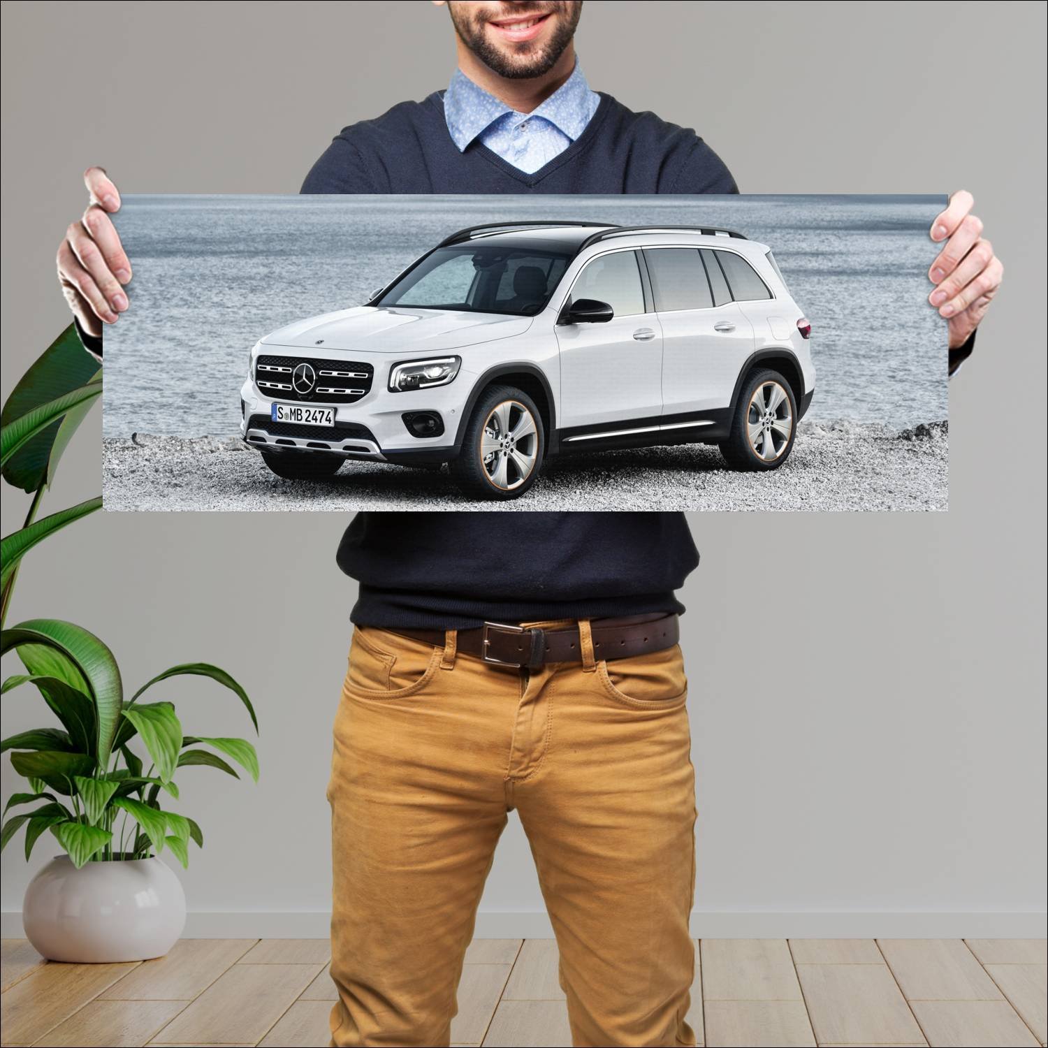 Cuadro grande 30x80cm 2019 mercedes benz glb class 229 Mercedes Benz