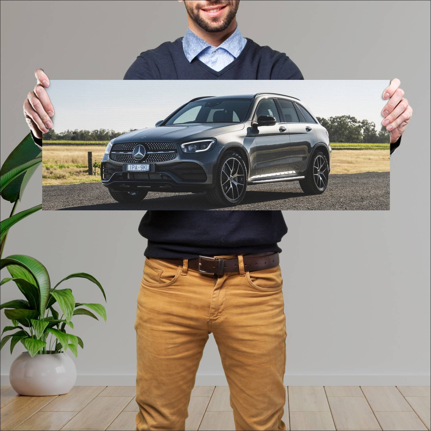 Cuadro grande 30x80cm 2019 mercedes benz glc class 233 Mercedes Benz