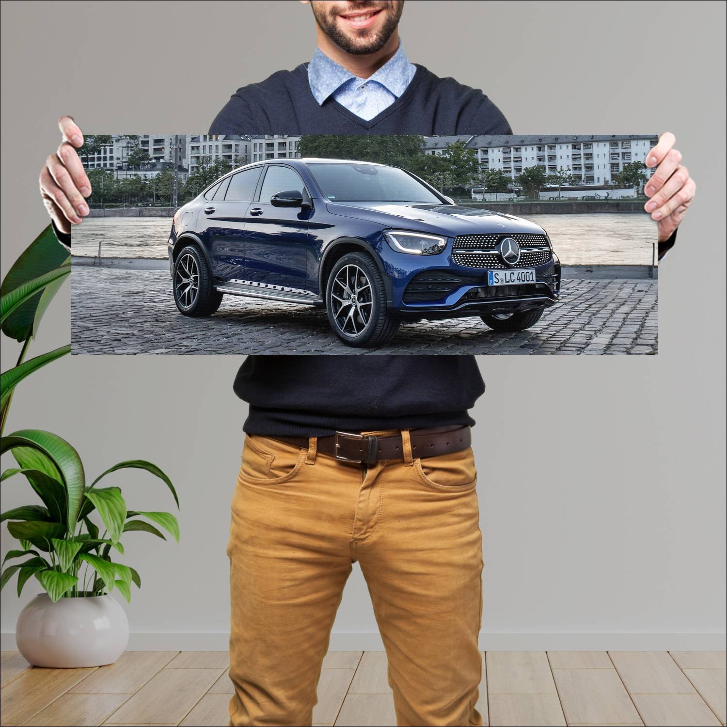 Cuadro grande 30x80cm 2019 mercedes benz glc class 237 Mercedes Benz