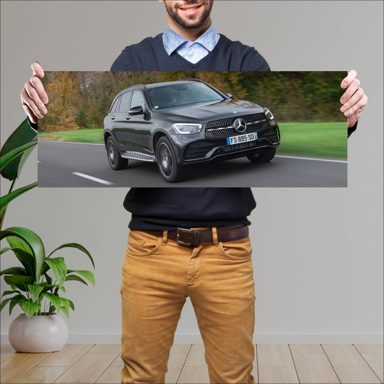 Cuadro grande 30x80cm 2019 mercedes benz glc class 242 Mercedes Benz