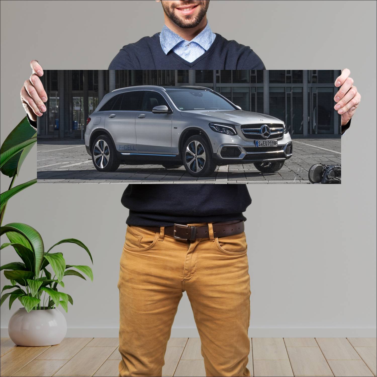 Cuadro grande 30x80cm 2019 mercedes benz glc f cel 244 Mercedes Benz