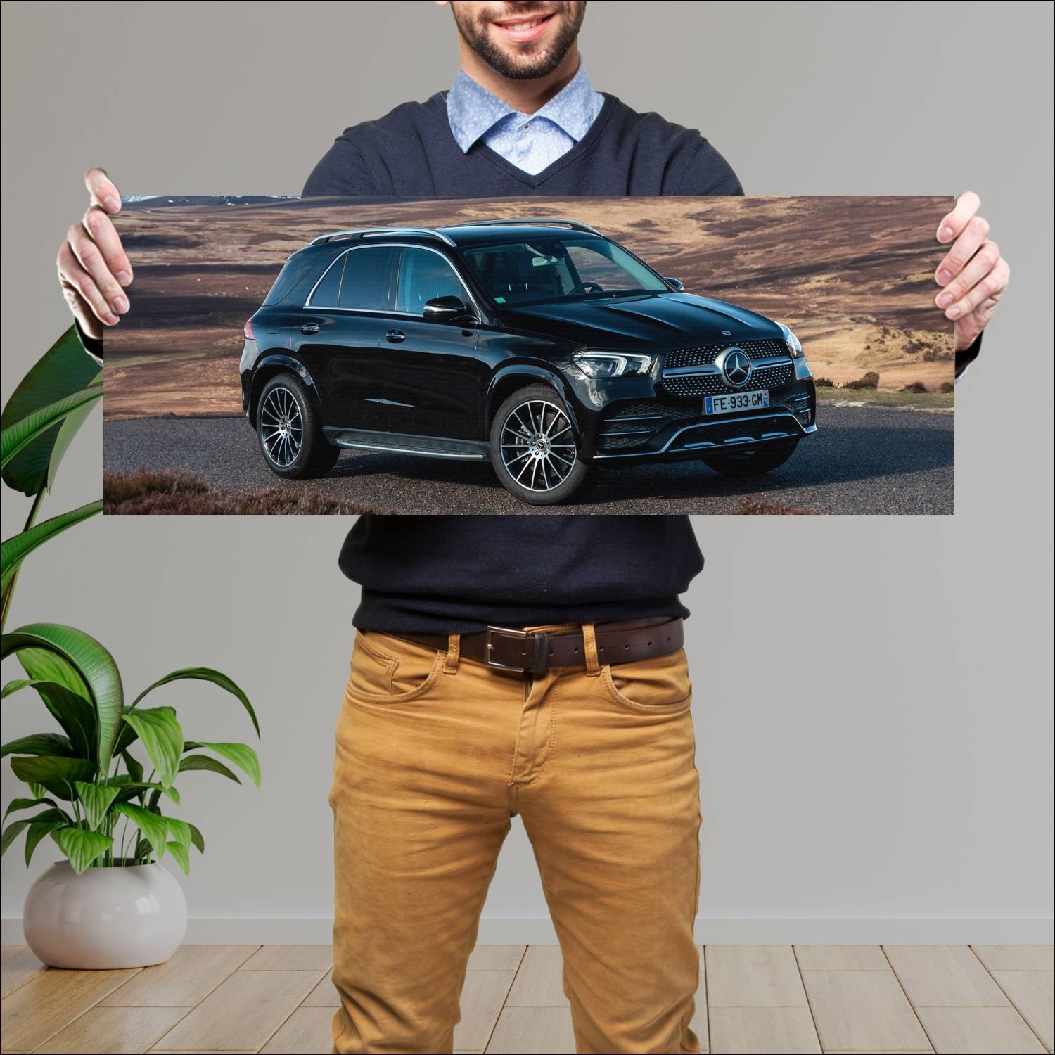 Cuadro grande 30x80cm 2019 mercedes benz gle class 247 Mercedes Benz