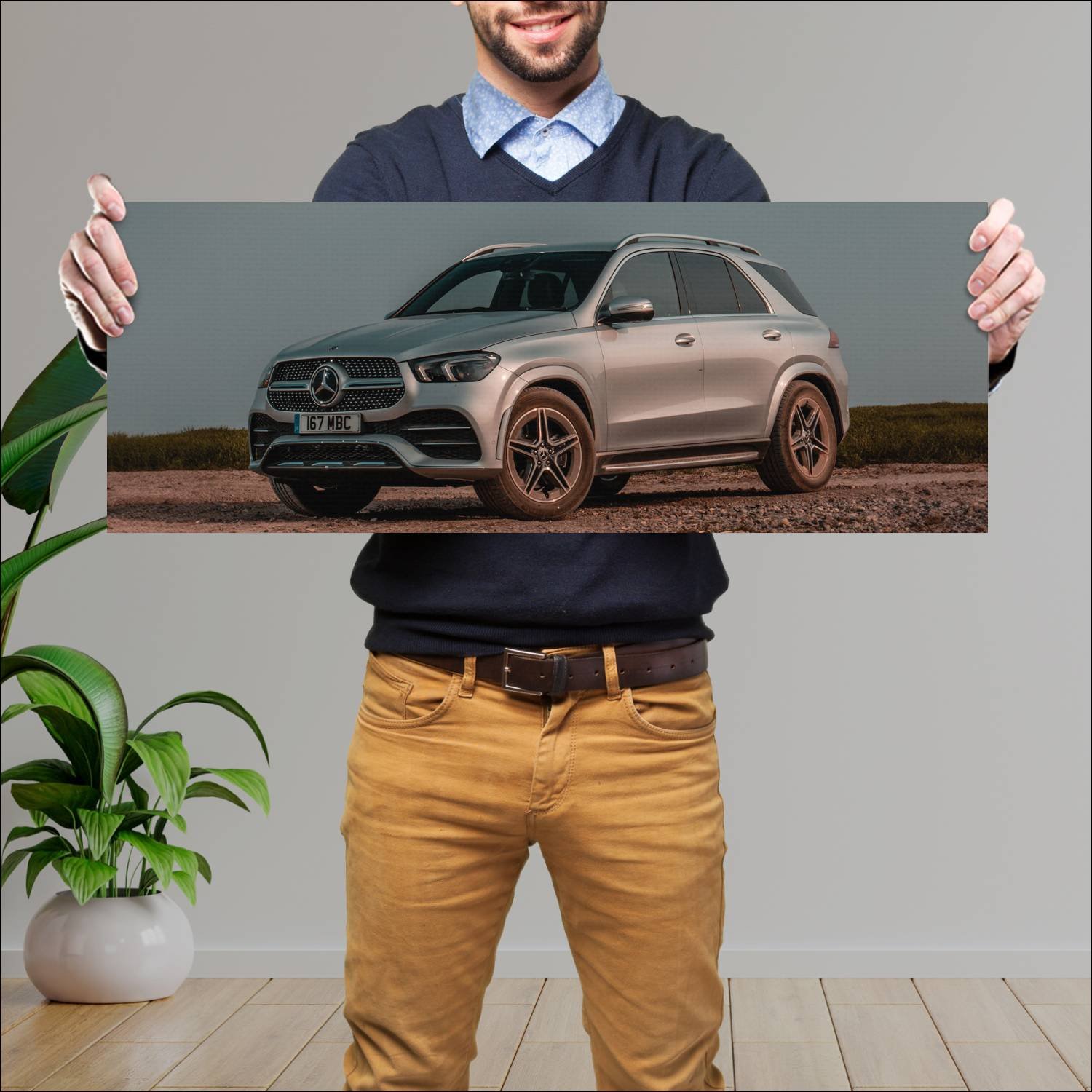 Cuadro grande 30x80cm 2019 mercedes benz gle class 250 Mercedes Benz