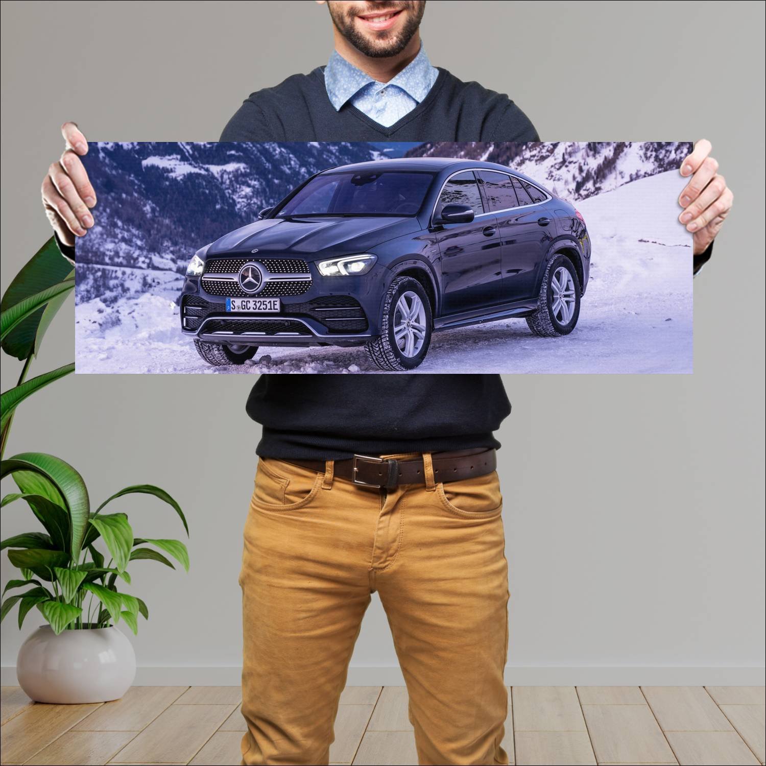 Cuadro grande 30x80cm 2019 mercedes benz gle class 254 Mercedes Benz