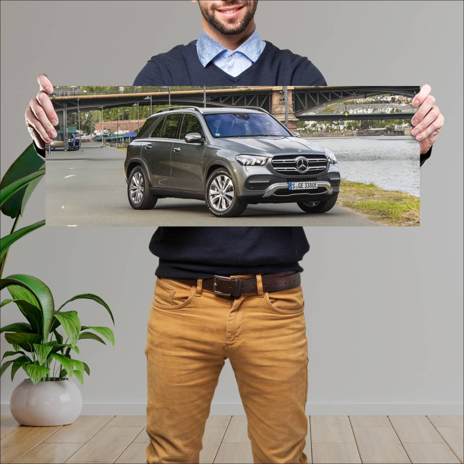 Cuadro grande 30x80cm 2019 mercedes benz gle class 255 Mercedes Benz