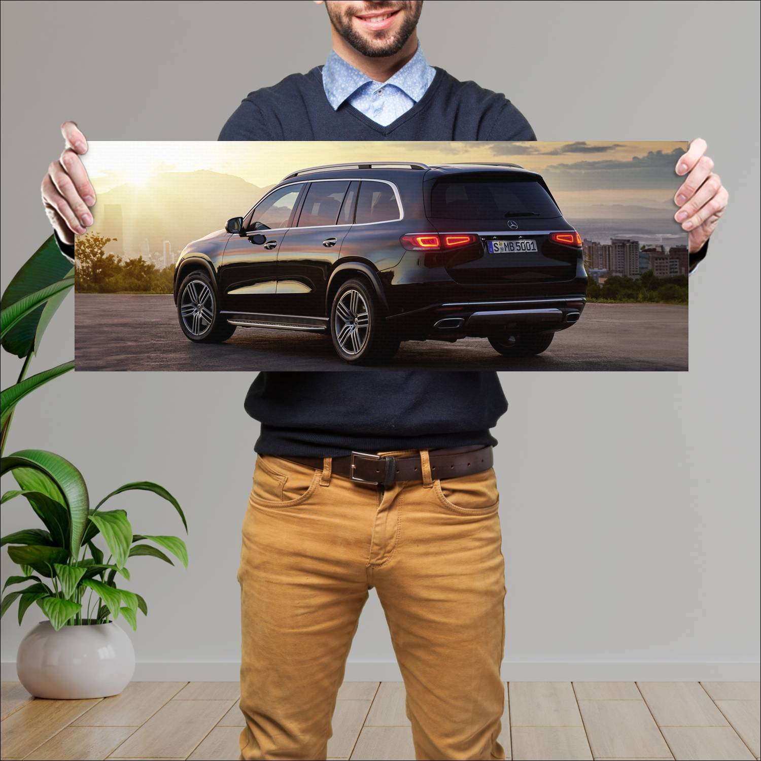 Cuadro grande 30x80cm 2019 mercedes benz gls class 257 Mercedes Benz