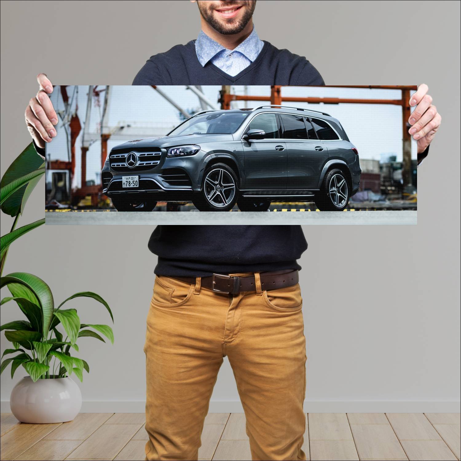Cuadro grande 30x80cm 2019 mercedes benz gls class 260 Mercedes Benz