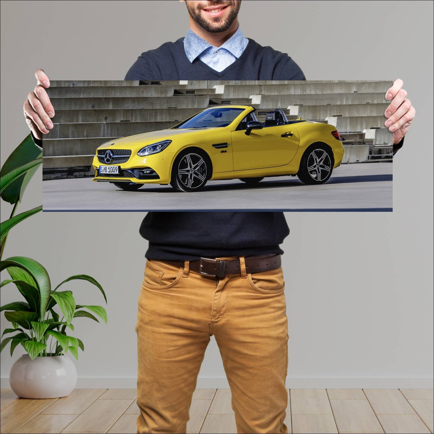 Cuadro grande 30x80cm 2019 mercedes benz slc class 263 Mercedes Benz