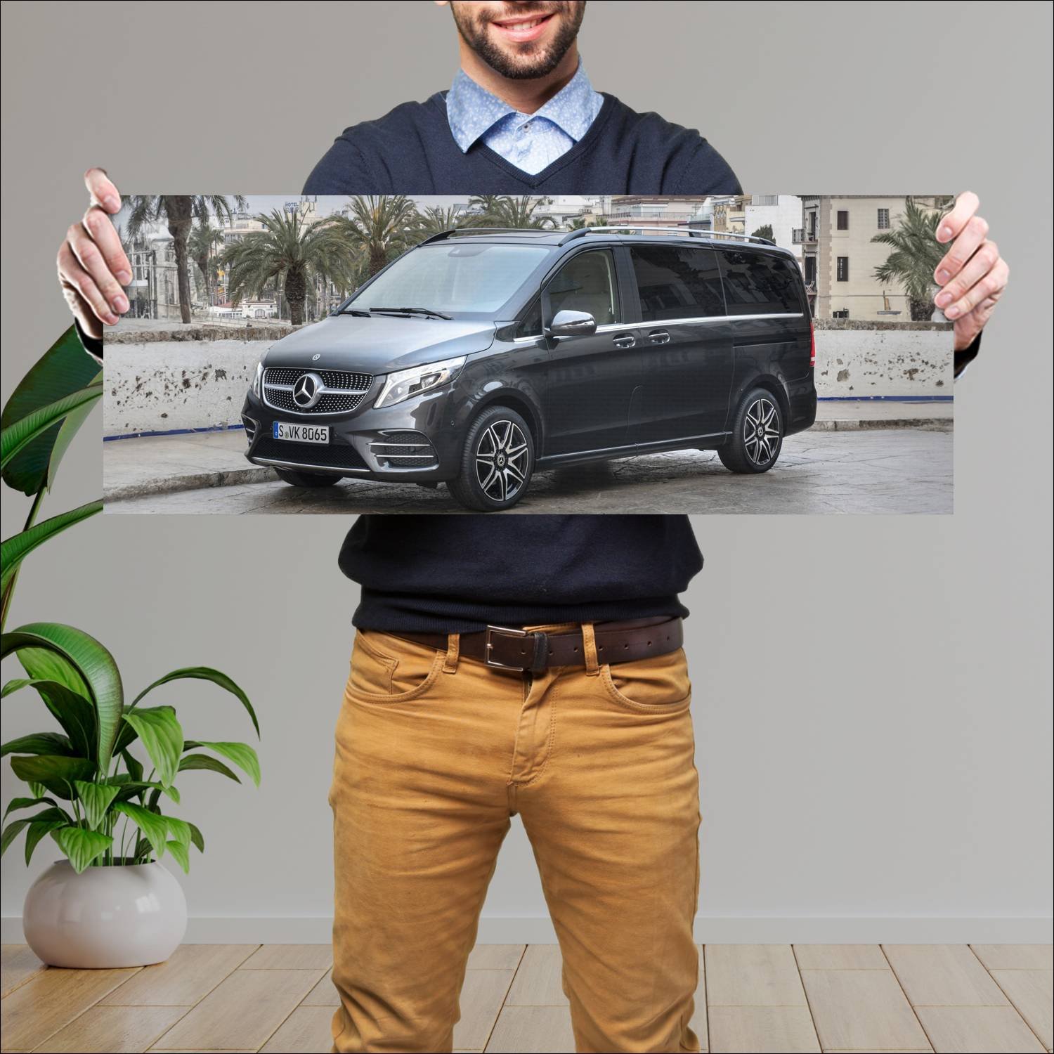 Cuadro grande 30x80cm 2019 mercedes benz v class a 266 Mercedes Benz