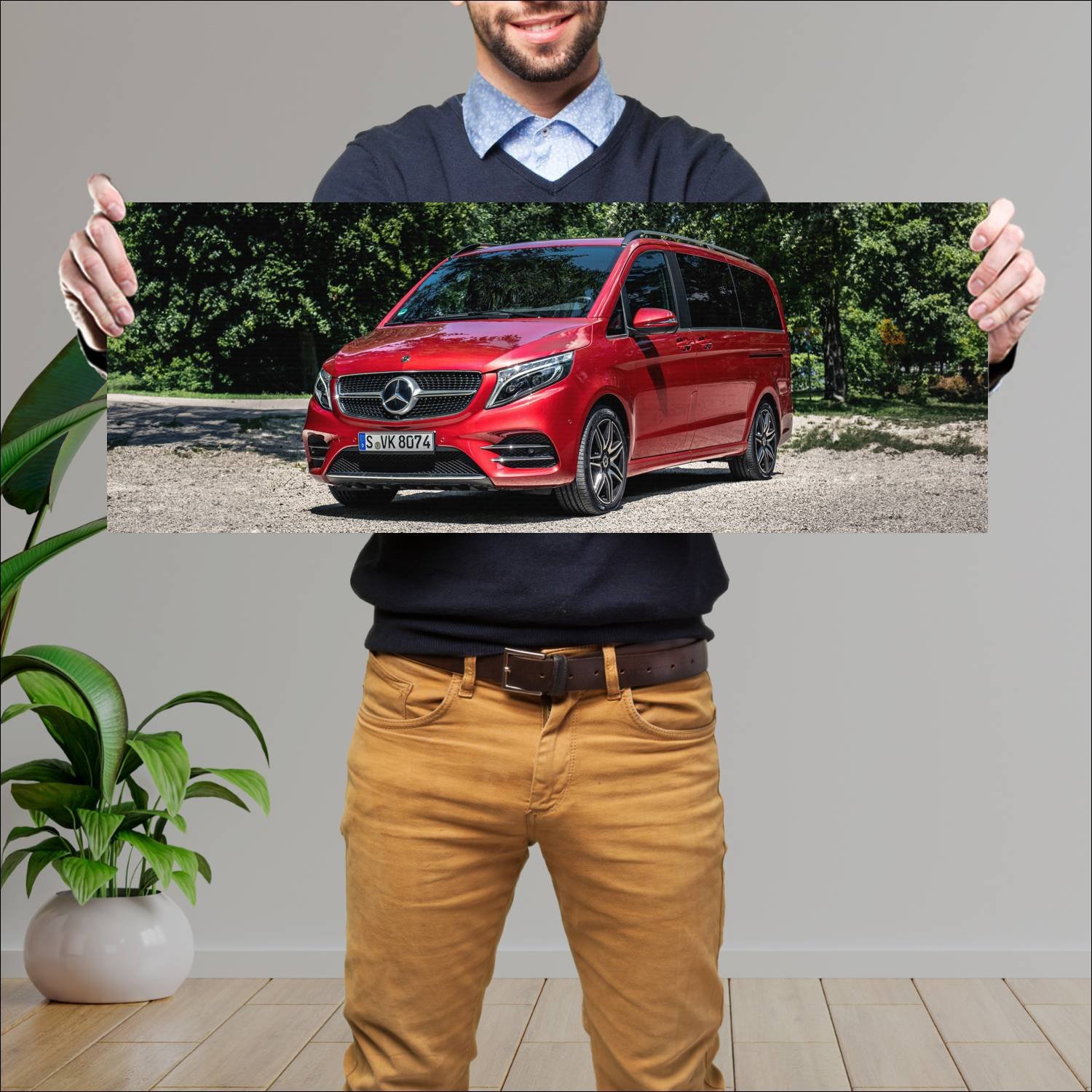 Cuadro grande 30x80cm 2019 mercedes benz v class a 267 Mercedes Benz