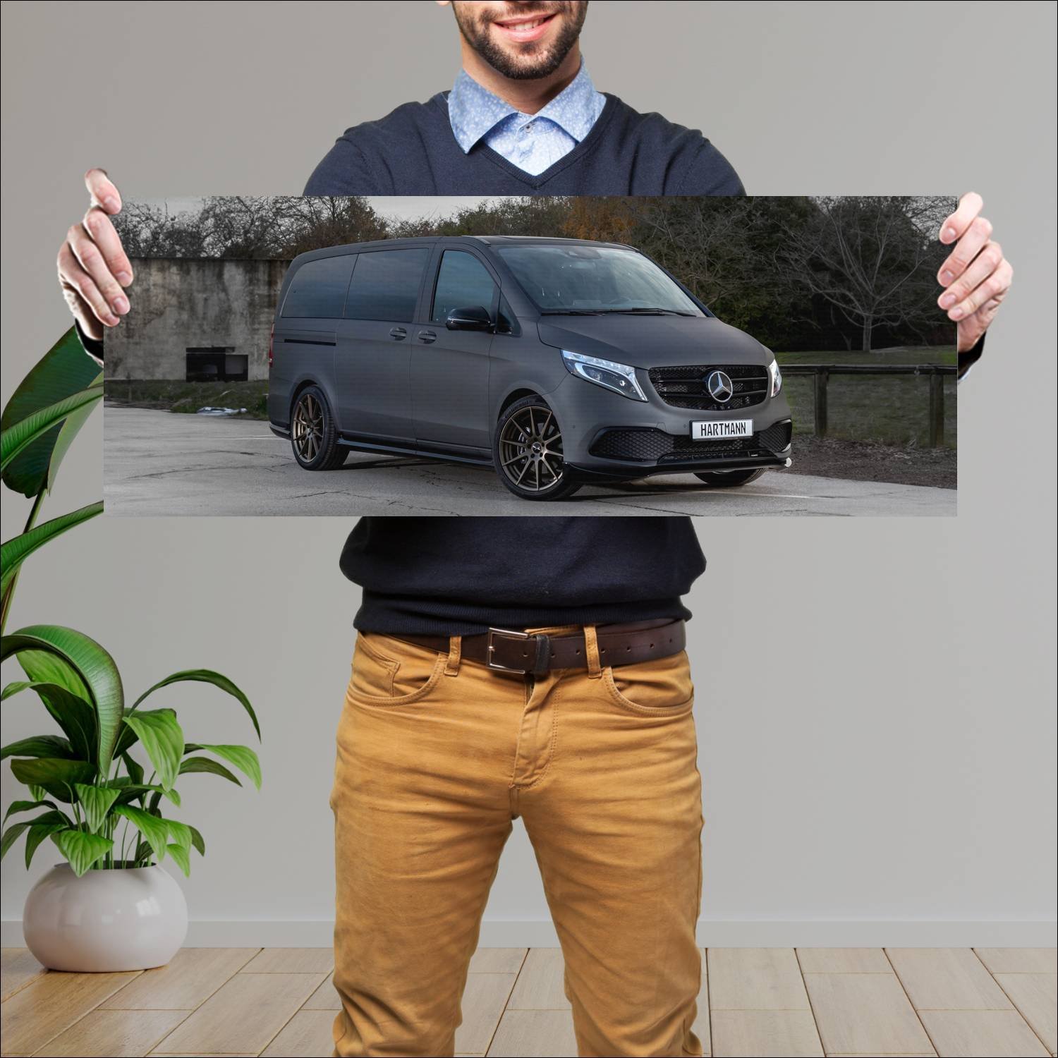 Cuadro grande 30x80cm 2019 mercedes benz v class v 270 Mercedes Benz