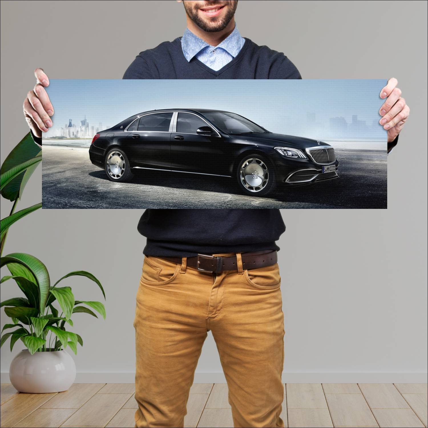 Cuadro grande 30x80cm 2019 mercedes maybach s clas 273 Mercedes Benz