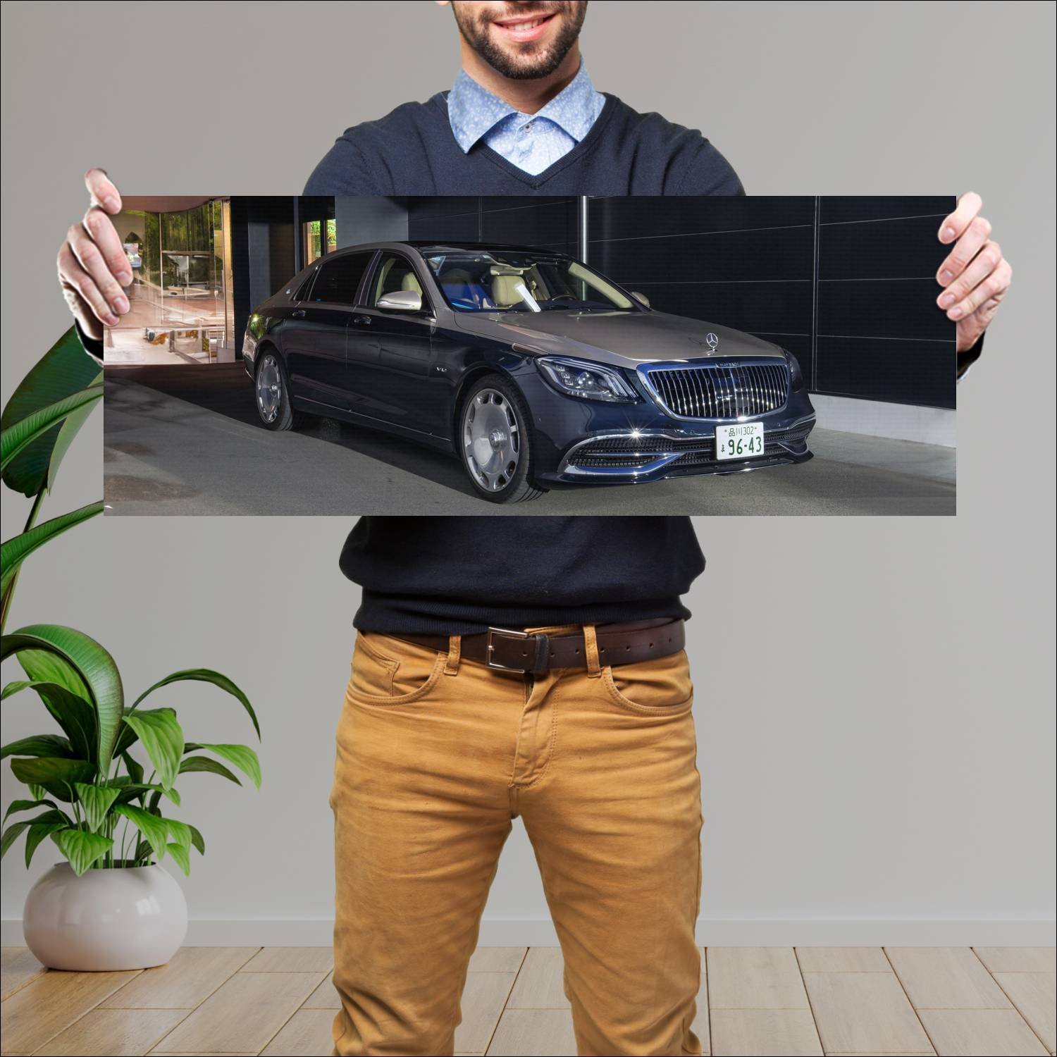 Cuadro grande 30x80cm 2019 mercedes maybach s clas 274 Mercedes Benz