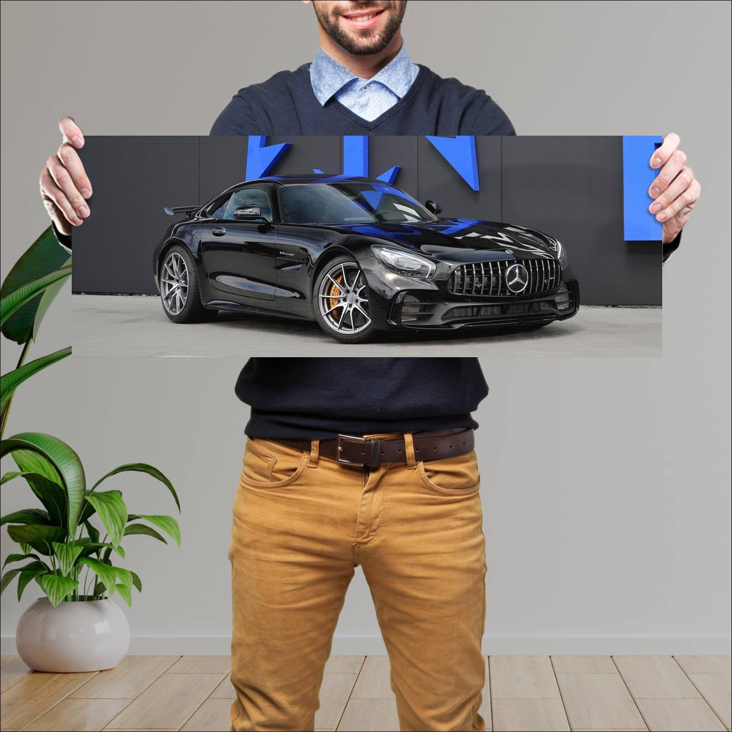 Cuadro grande 30x80cm 2019 posaidon gt r rs 830 pl 278 Mercedes Benz