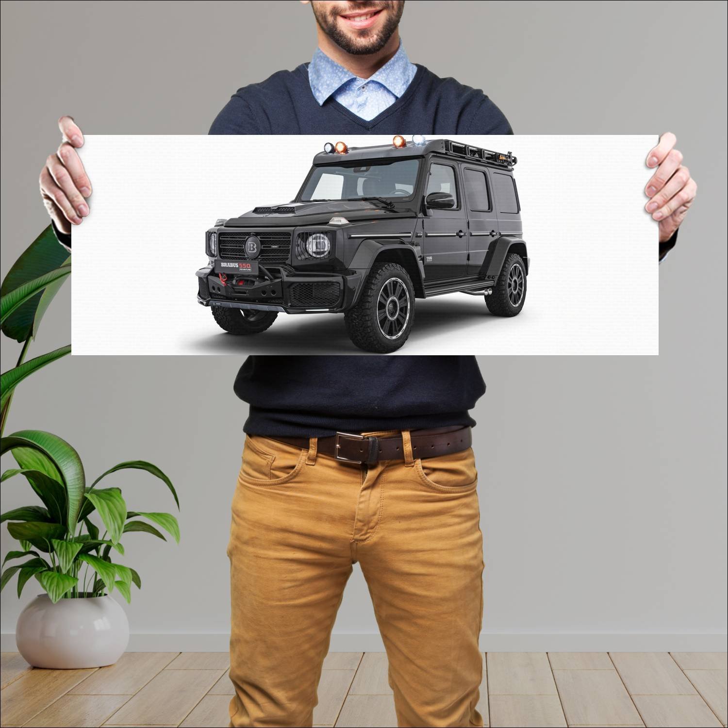 Cuadro grande 30x80cm 2020 brabus 550 adventure ba 280 Mercedes Benz