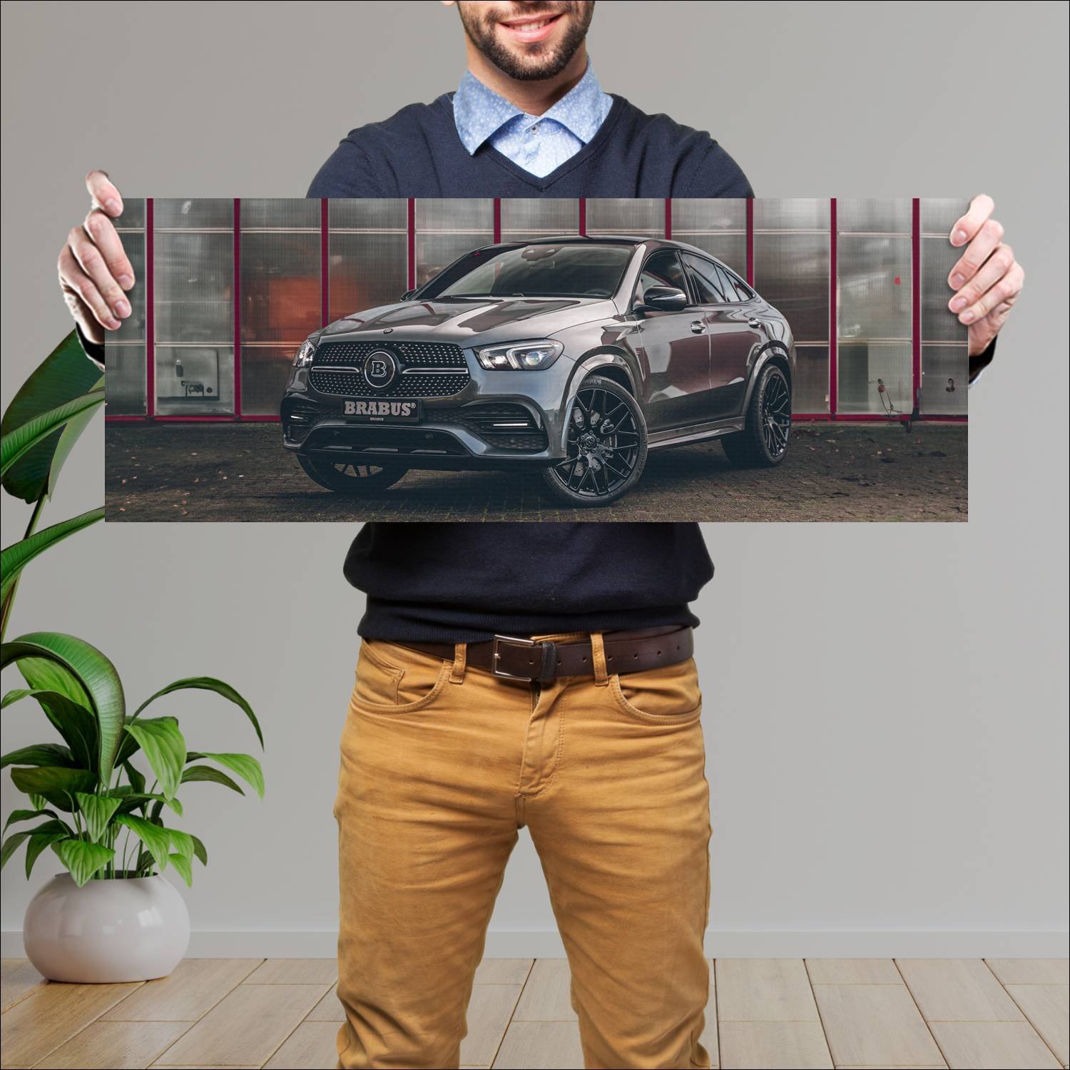 Cuadro grande 30x80cm 2020 brabus d40 based on gle 285 Mercedes Benz