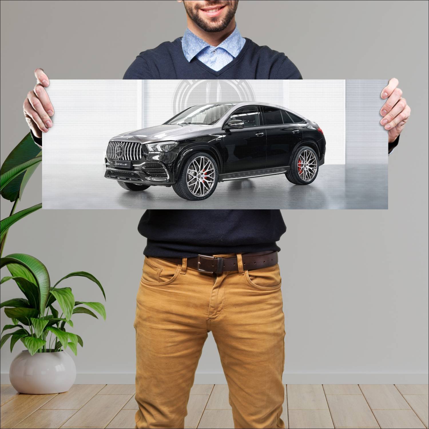 Cuadro grande 30x80cm 2020 hofele hgle coupe auto 292 Mercedes Benz