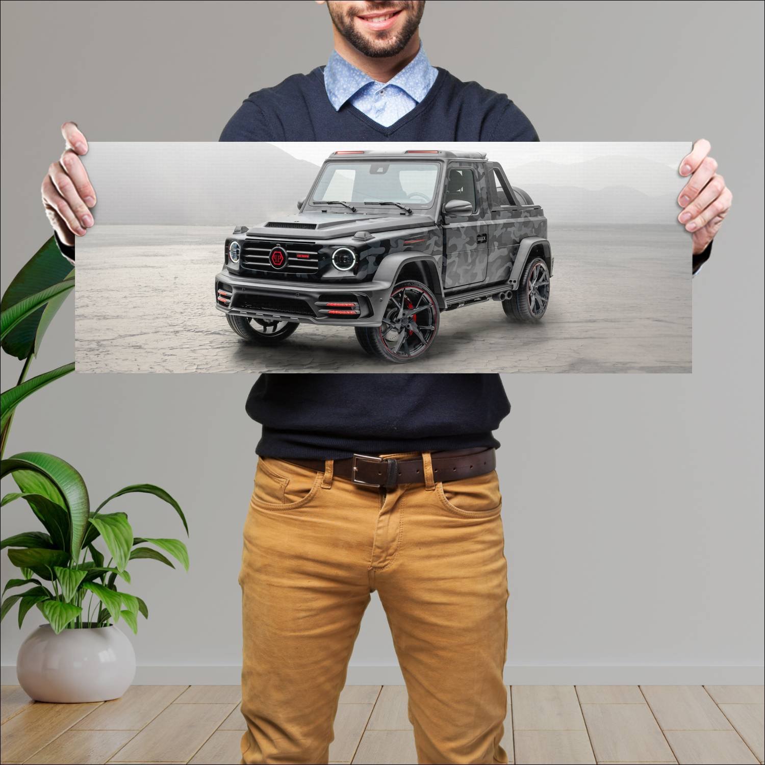 Cuadro grande 30x80cm 2020 mansory star trooper pi 298 Mercedes Benz