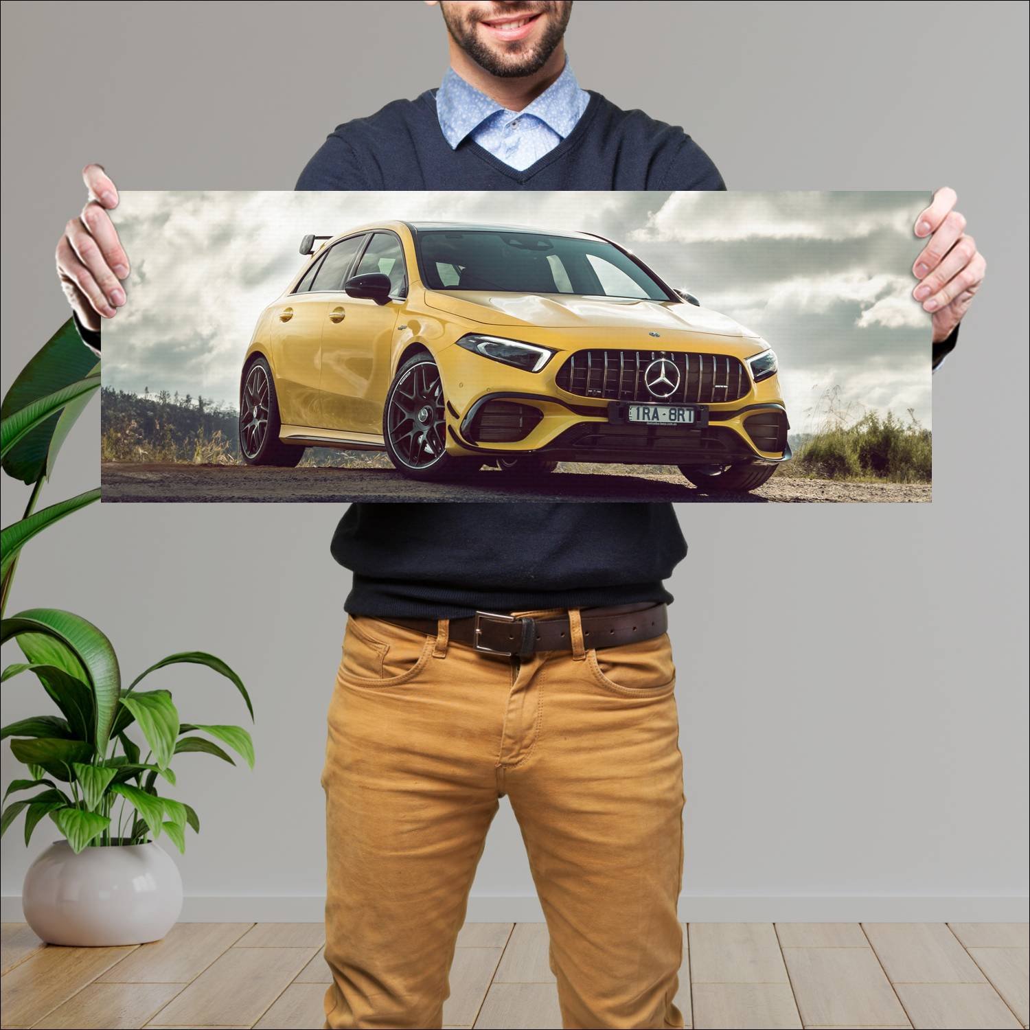 Cuadro grande 30x80cm 2020 mercedes amg a 45 s aer 302 Mercedes Benz