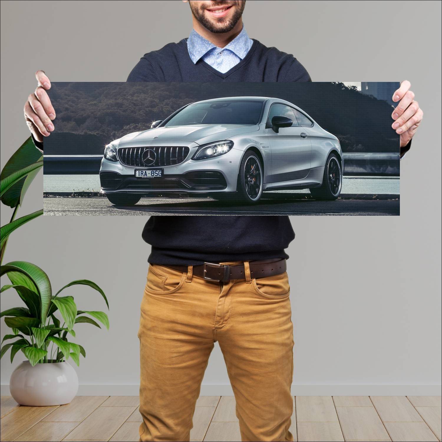 Cuadro grande 30x80cm 2020 mercedes amg c 63 s cou 303 Mercedes Benz