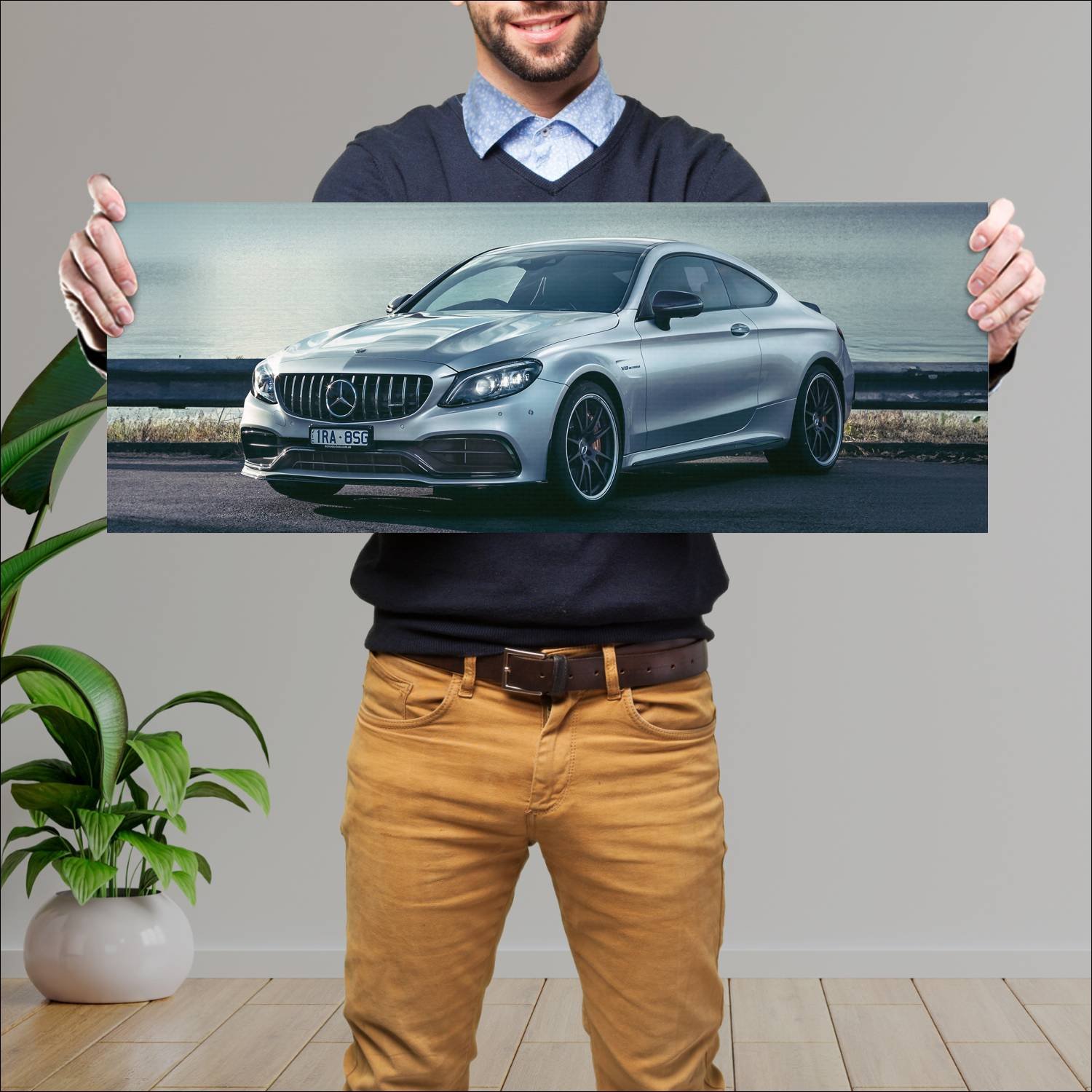 Cuadro grande 30x80cm 2020 mercedes amg c 63 s cou 304 Mercedes Benz