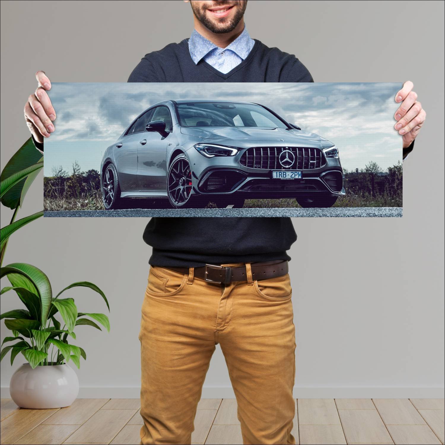 Cuadro grande 30x80cm 2020 mercedes amg cla 45 s a 308 Mercedes Benz