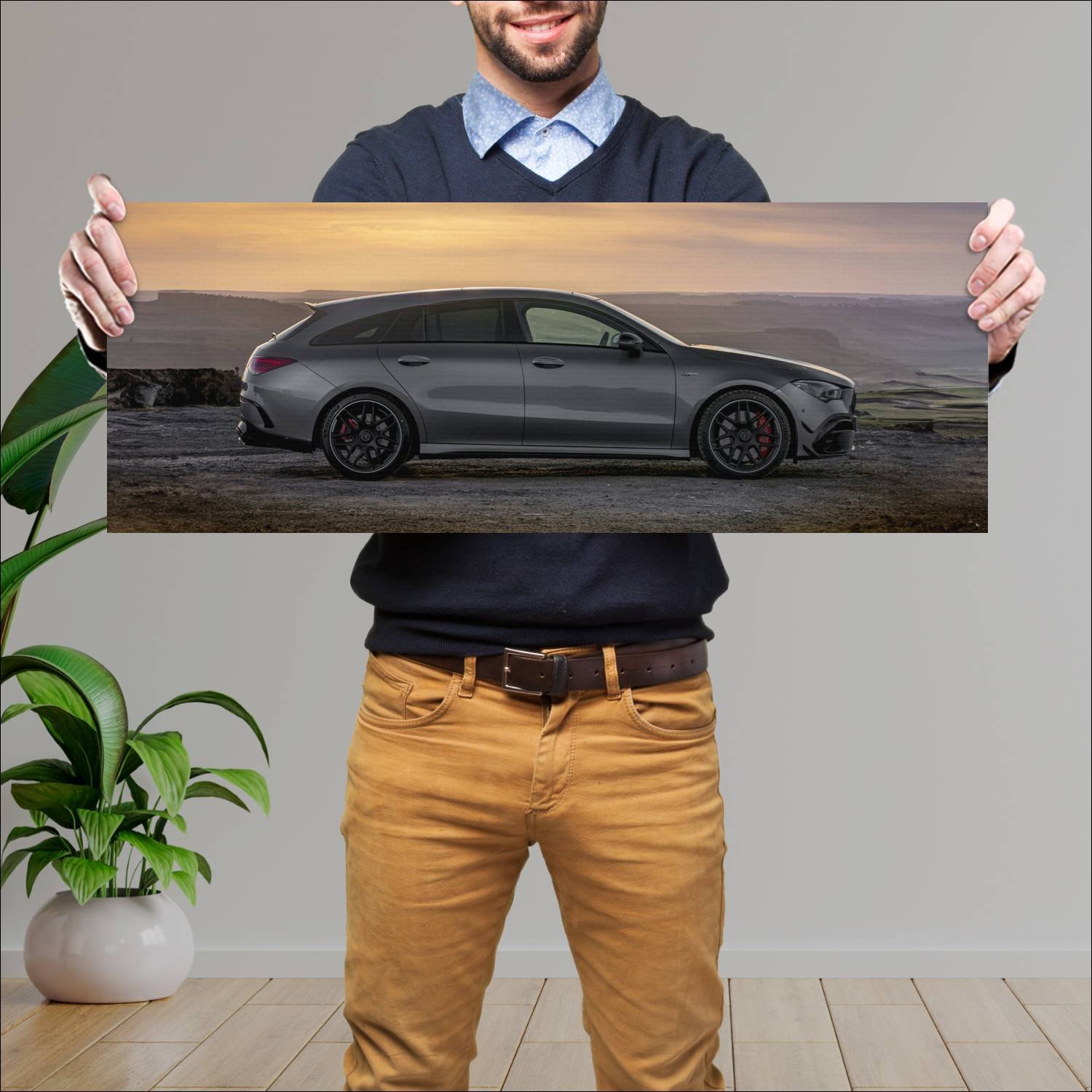 Cuadro grande 30x80cm 2020 mercedes amg cla 45 s s 310 Mercedes Benz