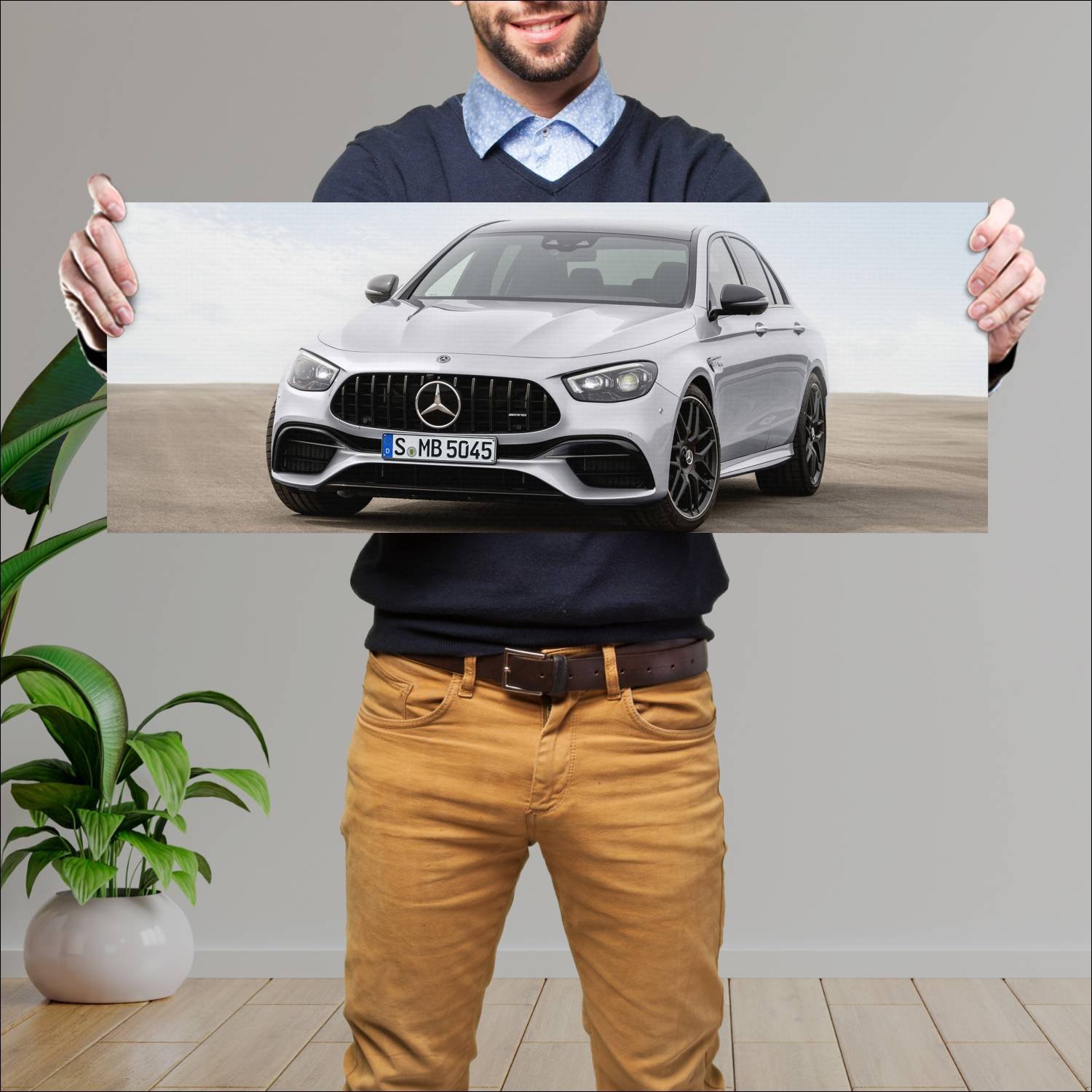 Cuadro grande 30x80cm 2020 mercedes amg e 63 s 100 316 Mercedes Benz