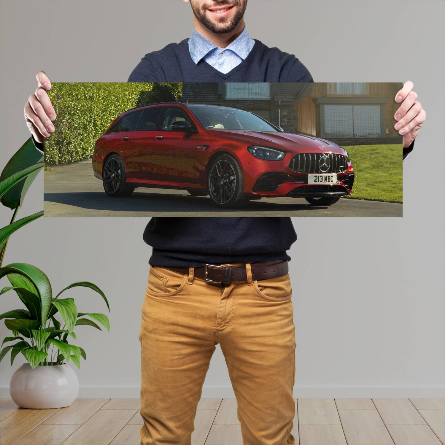 Cuadro grande 30x80cm 2020 mercedes amg e 63 s est 318 Mercedes Benz