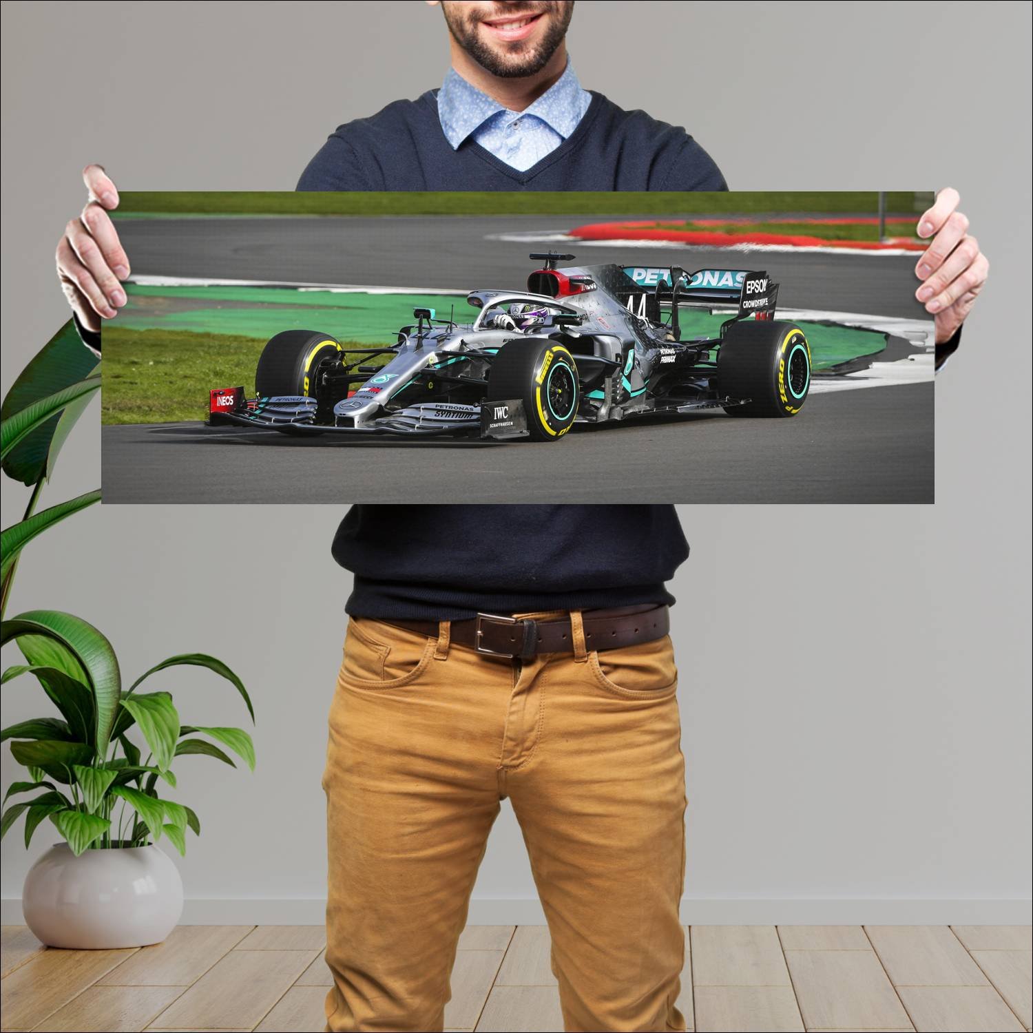 Cuadro grande 30x80cm 2020 mercedes amg f1 w11 eq 321 Mercedes Benz